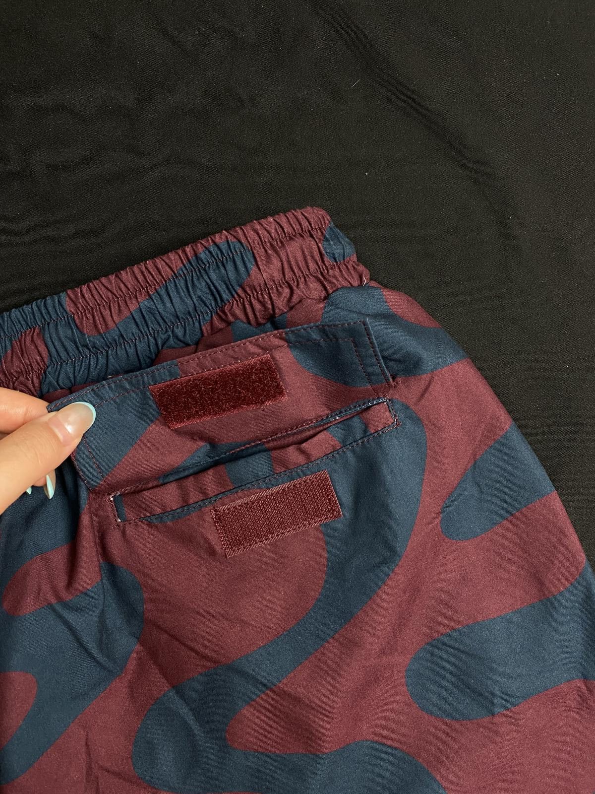 Parra Deadstock By Parra Splashed Swim Shorts Burgundy Large Size US 32 / EU 48 - 6 Thumbnail