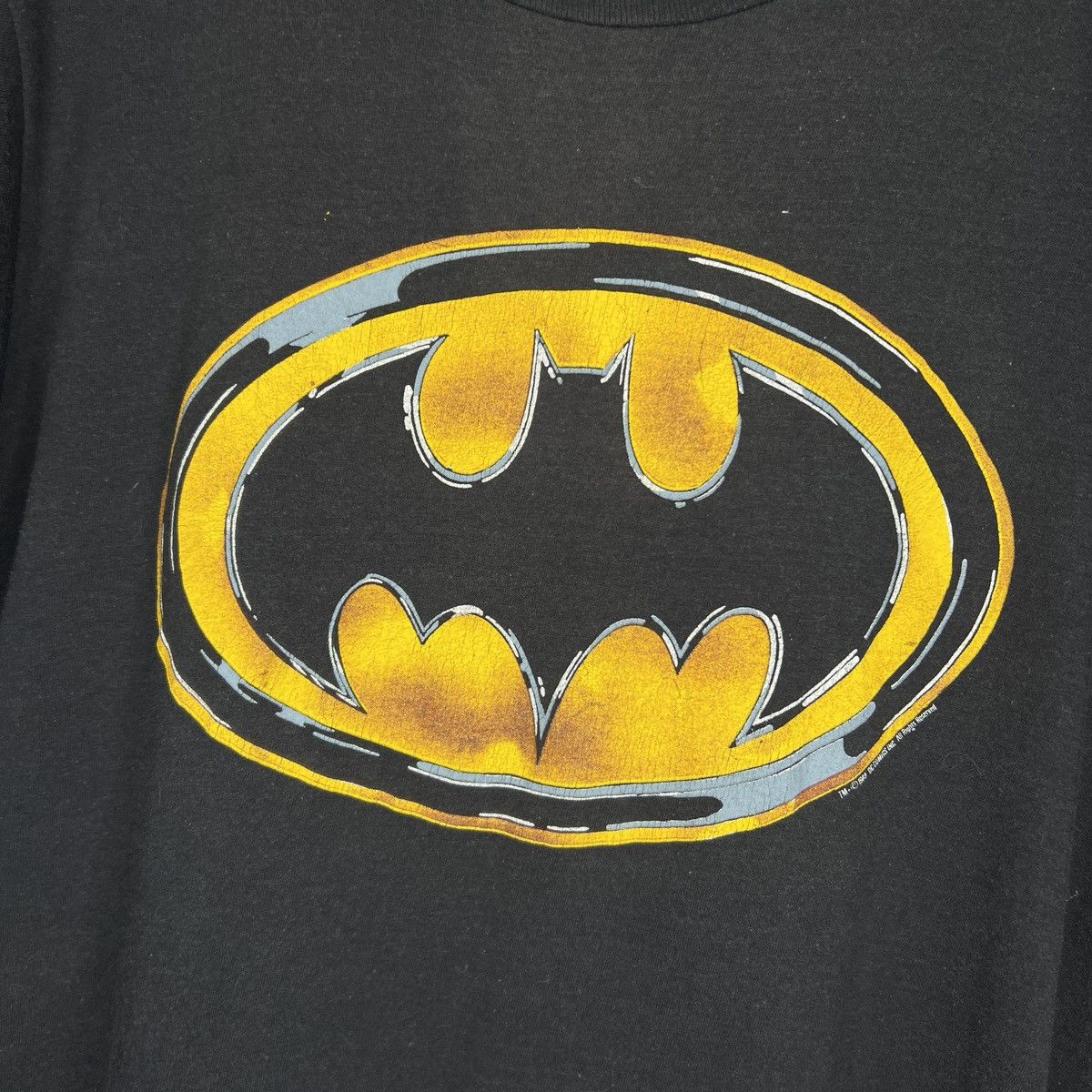 DC Comics × Vintage VINTAGE 1989 DC COMICS BATMAN OG LOGO TEE Size US M / EU 48-50 / 2 - 4 Thumbnail