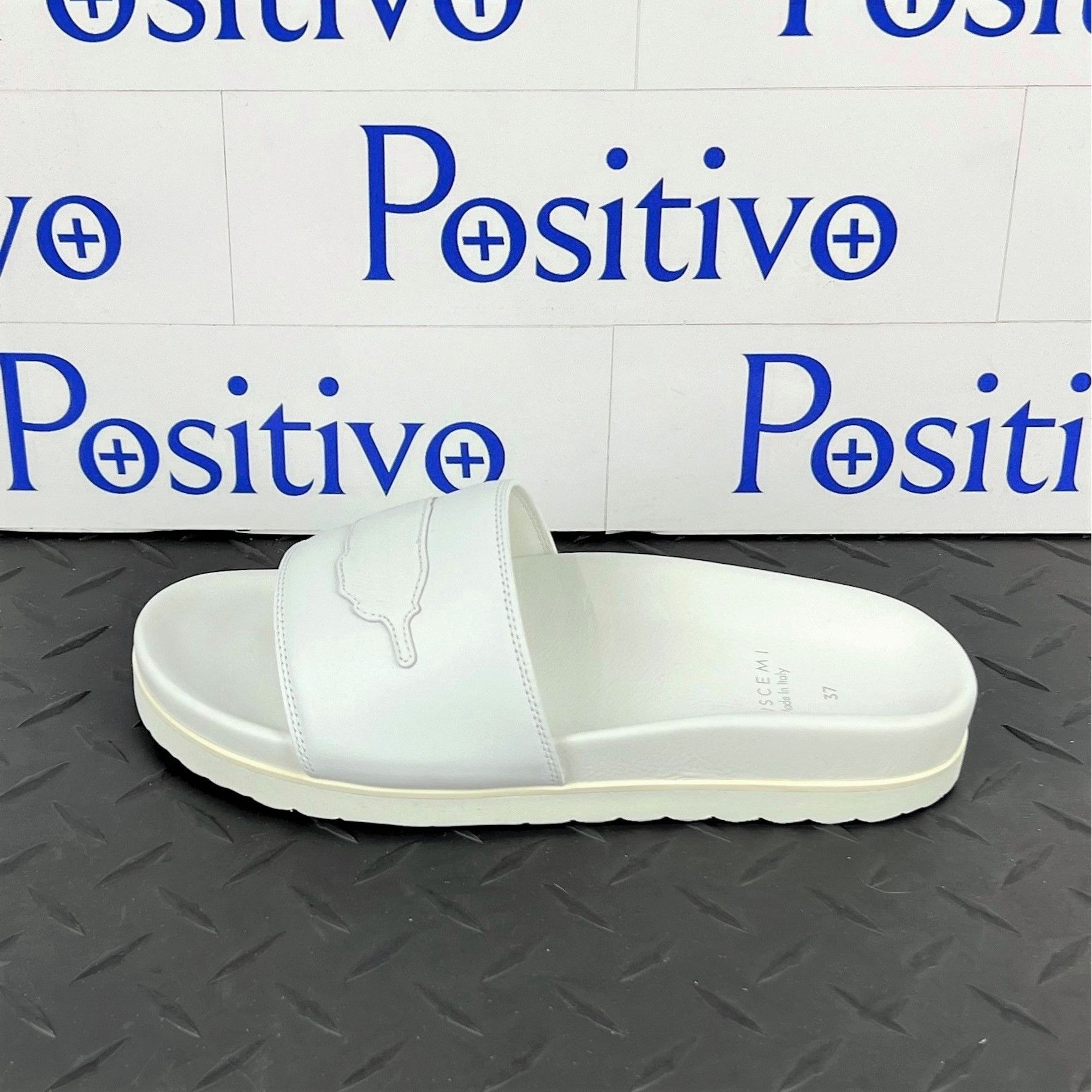 Buscemi Buscemi Slide Piuma Leather Sandals US 7 SAMPLE Size US 7 / IT 37 - 1 Thumbnail