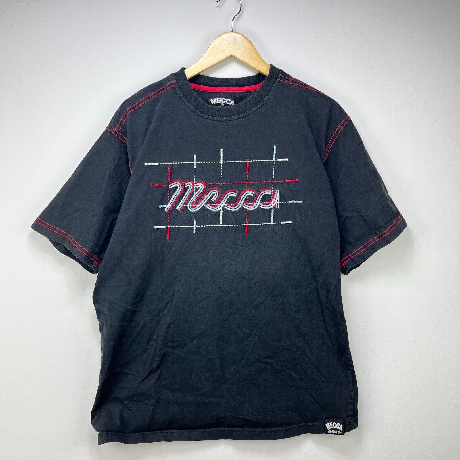 Mecca × Vintage Vintage Y2K Mecca Faded T-Shirt Large Skater Hip Hop Size US L / EU 52-54 / 3 - 1 Thumbnail