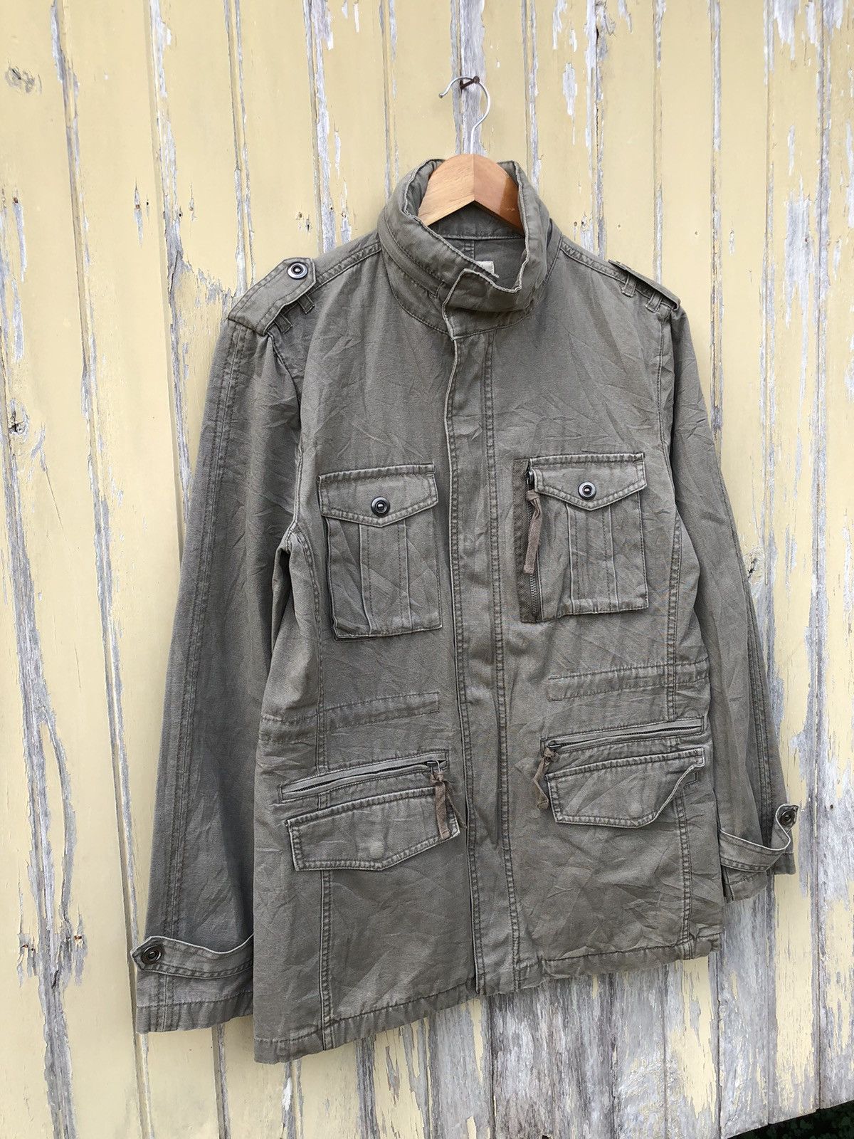 Japanese Brand Vintage Japanese Real Standard Multi Pocket Military Jacket Size US L / EU 52-54 / 3 - 4 Thumbnail
