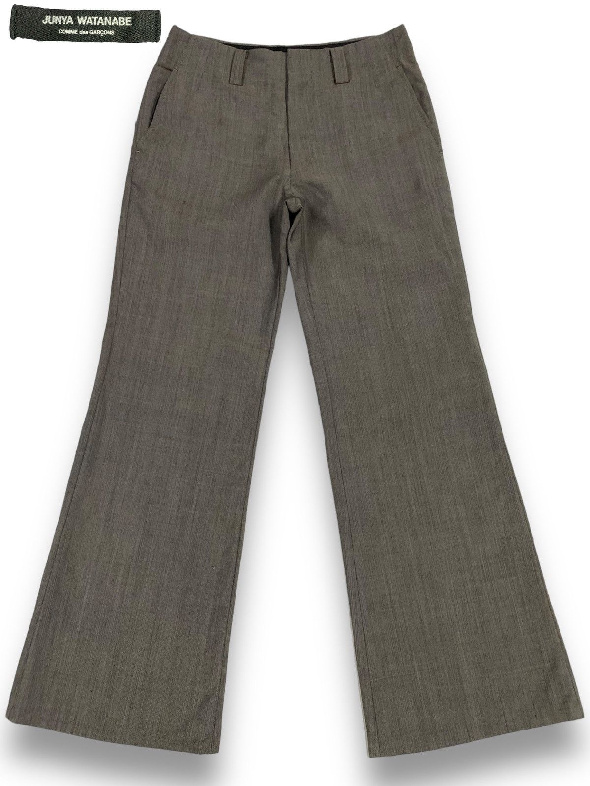 Comme des Garcons AD2002 Junya Watanabe Comme Des Garcons Wool Flared Pants Size US 29 - 1 Thumbnail