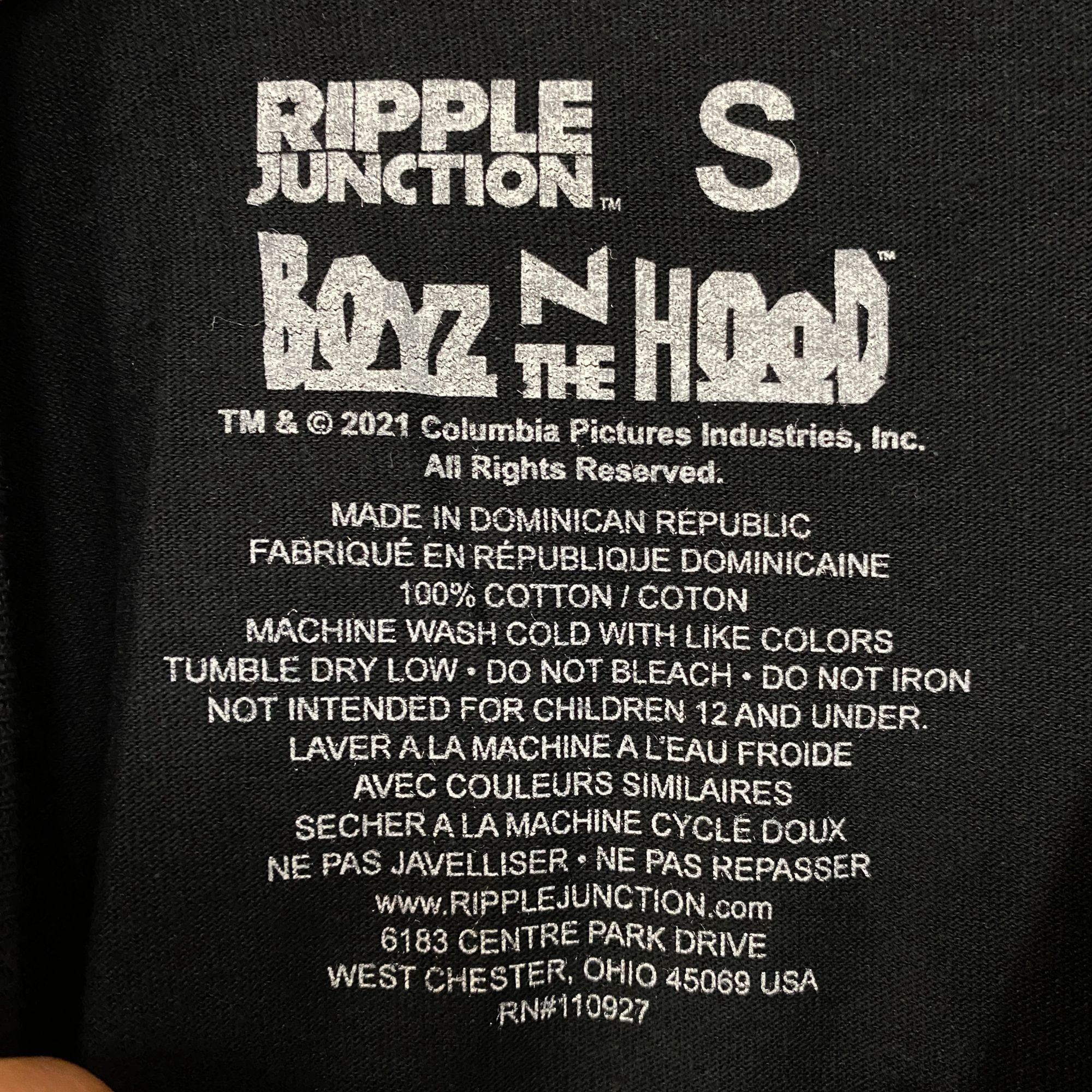 Rap Tees Boyz In The Hood It Ain't No Fairytale Movie Poster T-Shirt Size US S / EU 44-46 / 1 - 4 Thumbnail