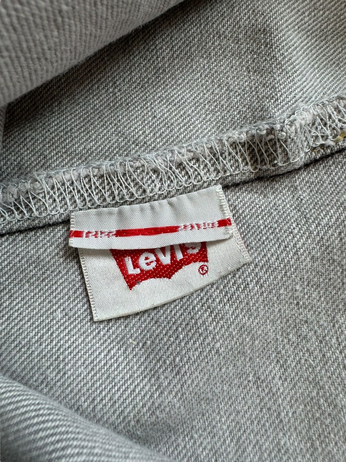 If Six Was Nine Vintage Levi's 501 Grey Wash Painter Denim Jeans Size US 35 - 17 Thumbnail