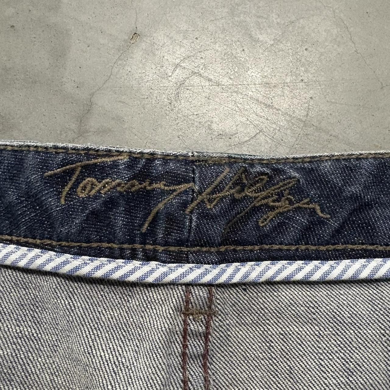 Tommy Hilfiger Crazy Vintage Y2K/2000s Baggy Tommy Hilfiger Bootcut Dark Wash Streetwear Denim Jeans! Size US 38 / EU 54 - 8 Thumbnail
