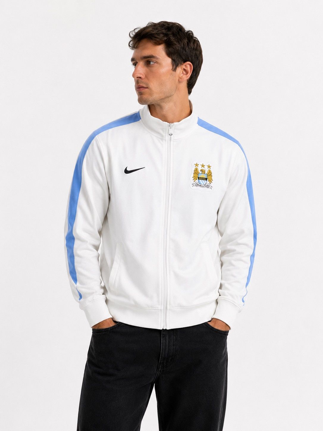 Nike Nike FC Manchester City Football Track Jacket Drill Size US L / EU 52-54 / 3 - 1 Thumbnail
