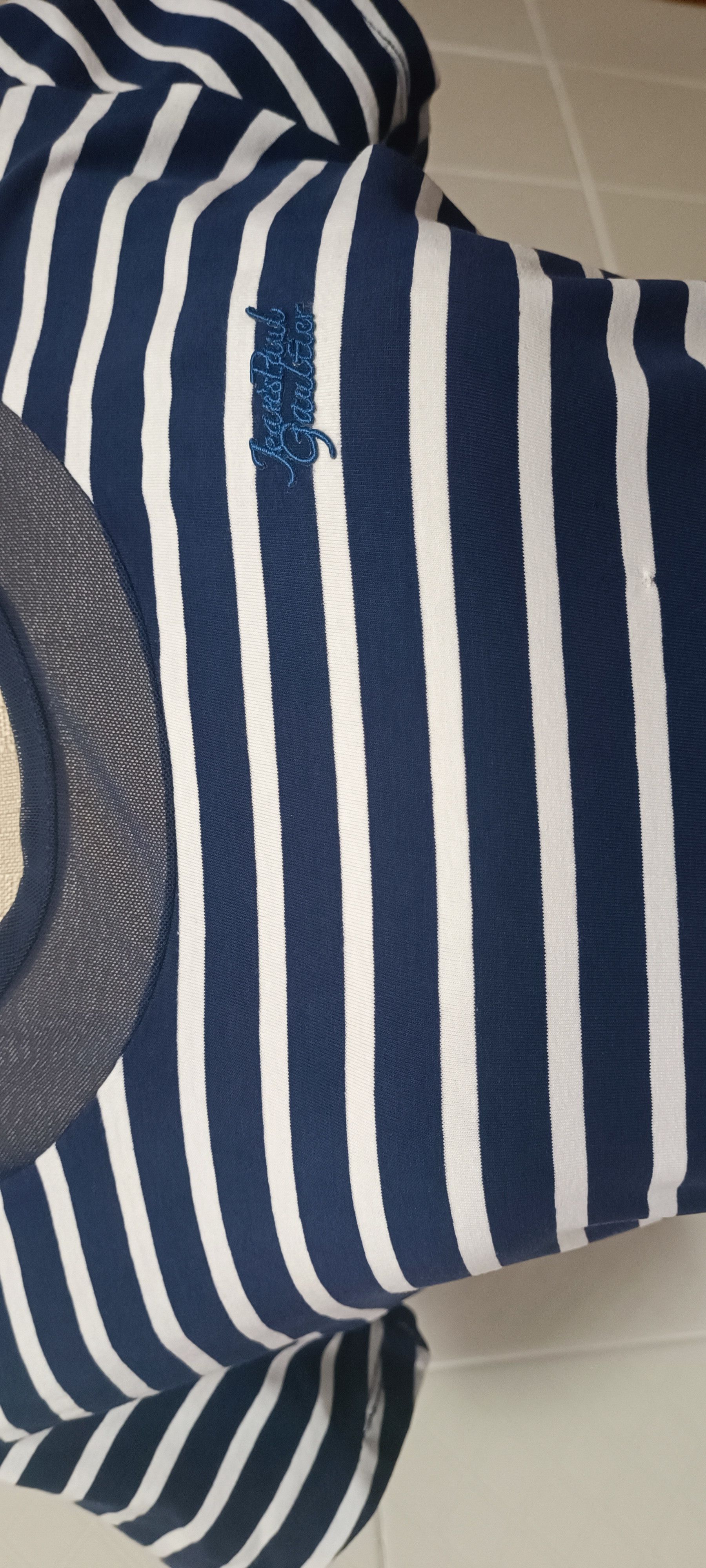 Jean Paul Gaultier Stripes Bi-material T-shirt Size M / US 6-8 / IT 42-44 - 7 Thumbnail