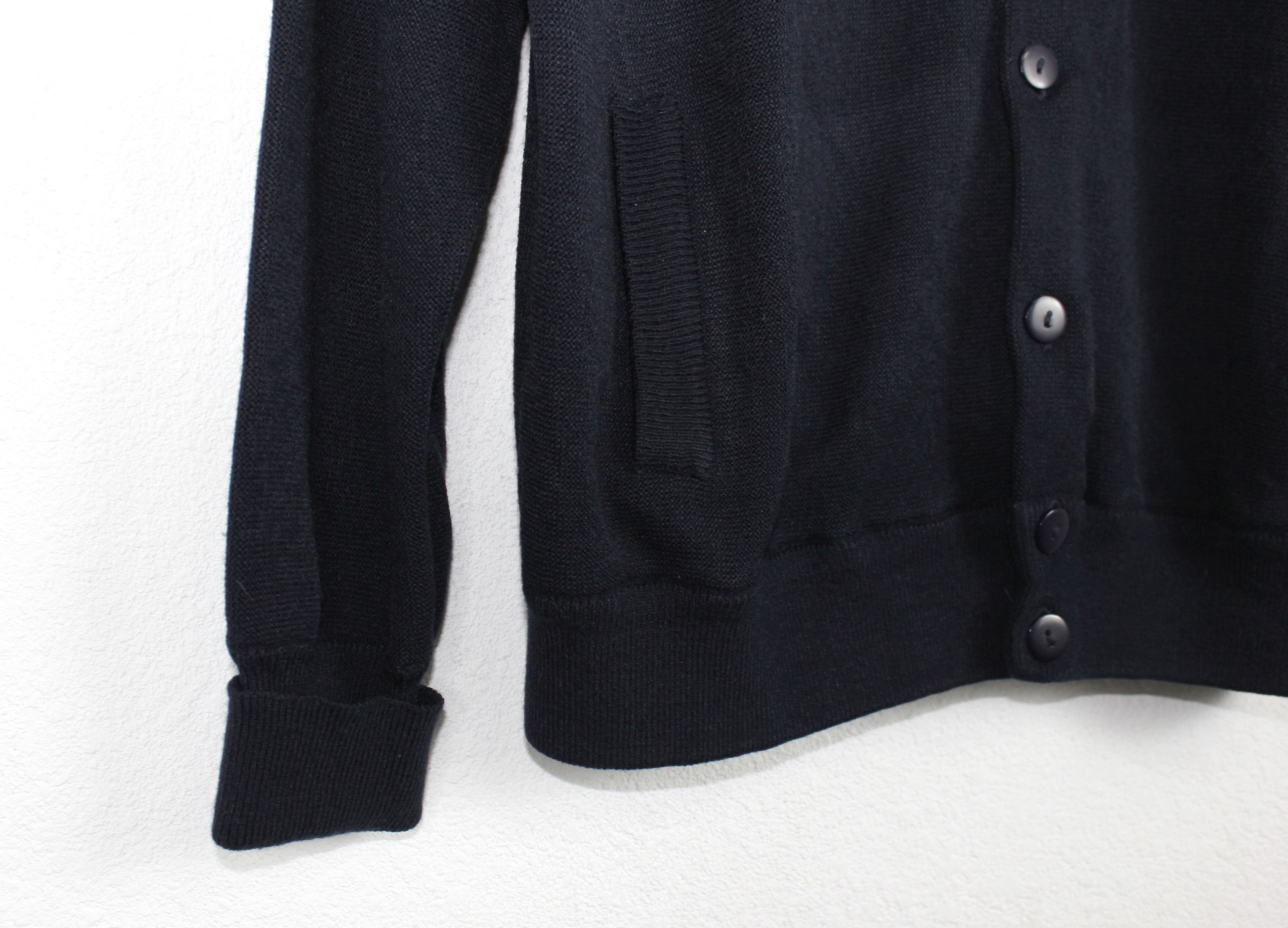 Lacoste × Vintage Vintage Lacoste Croc Acrylic Navy Cardigan Sweater 90s Size US XL / EU 56 / 4 - 4 Thumbnail