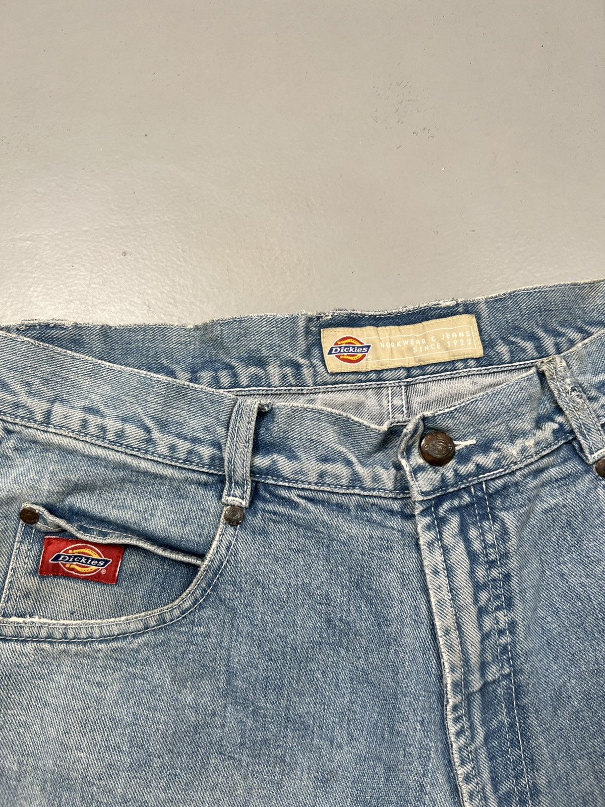 Dickies Rare vintage dickies big daddy hand made painted knee denim Size US 34 / EU 50 - 4 Thumbnail