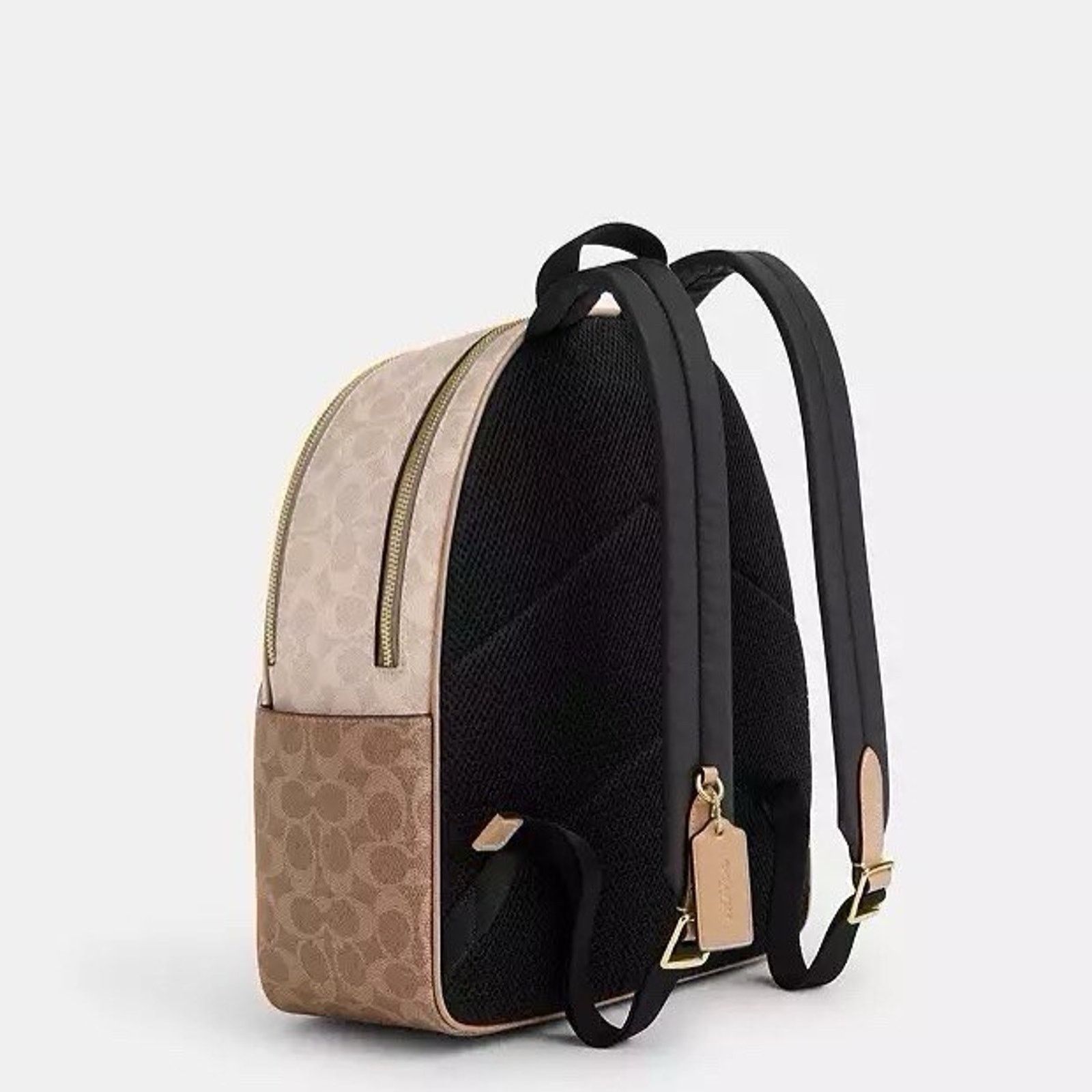 Coach NWT Coach Court Backpack CZ771 Gold/Sand/Tan Size ONE SIZE - 7 Thumbnail