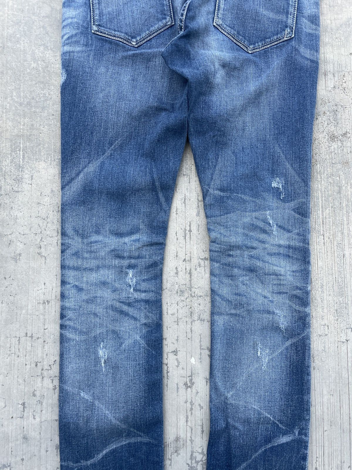 GOSTAR DE FUGA 2000s JAPANESE BRAND FUGA DISTRESSED SKINNY JEANS Size US 31 - 8 Thumbnail