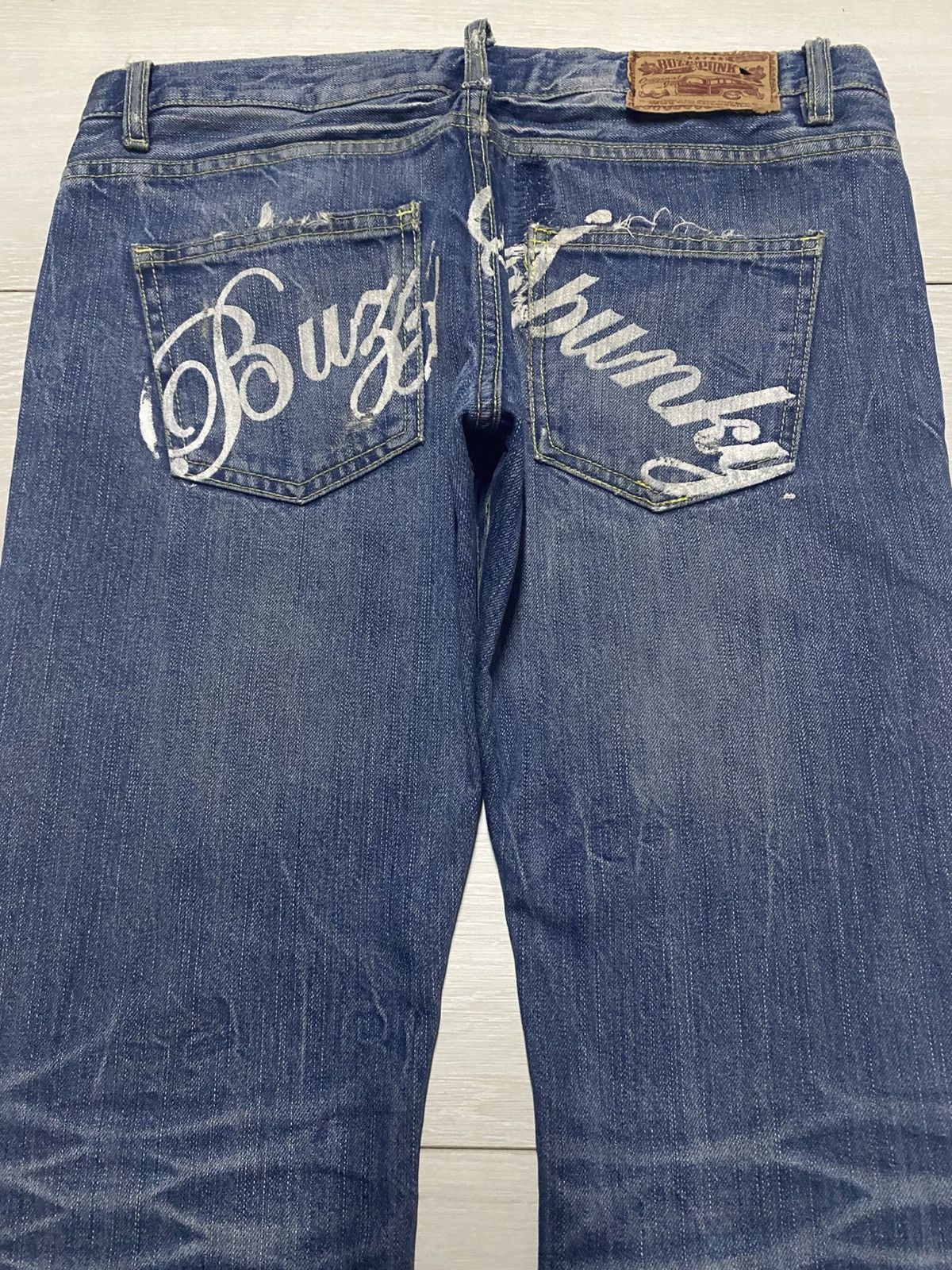 Beauty Beast Vintage Japanese Buzz Spunky Star Flare Repair Jeans Size US 32 / EU 48 - 4 Thumbnail
