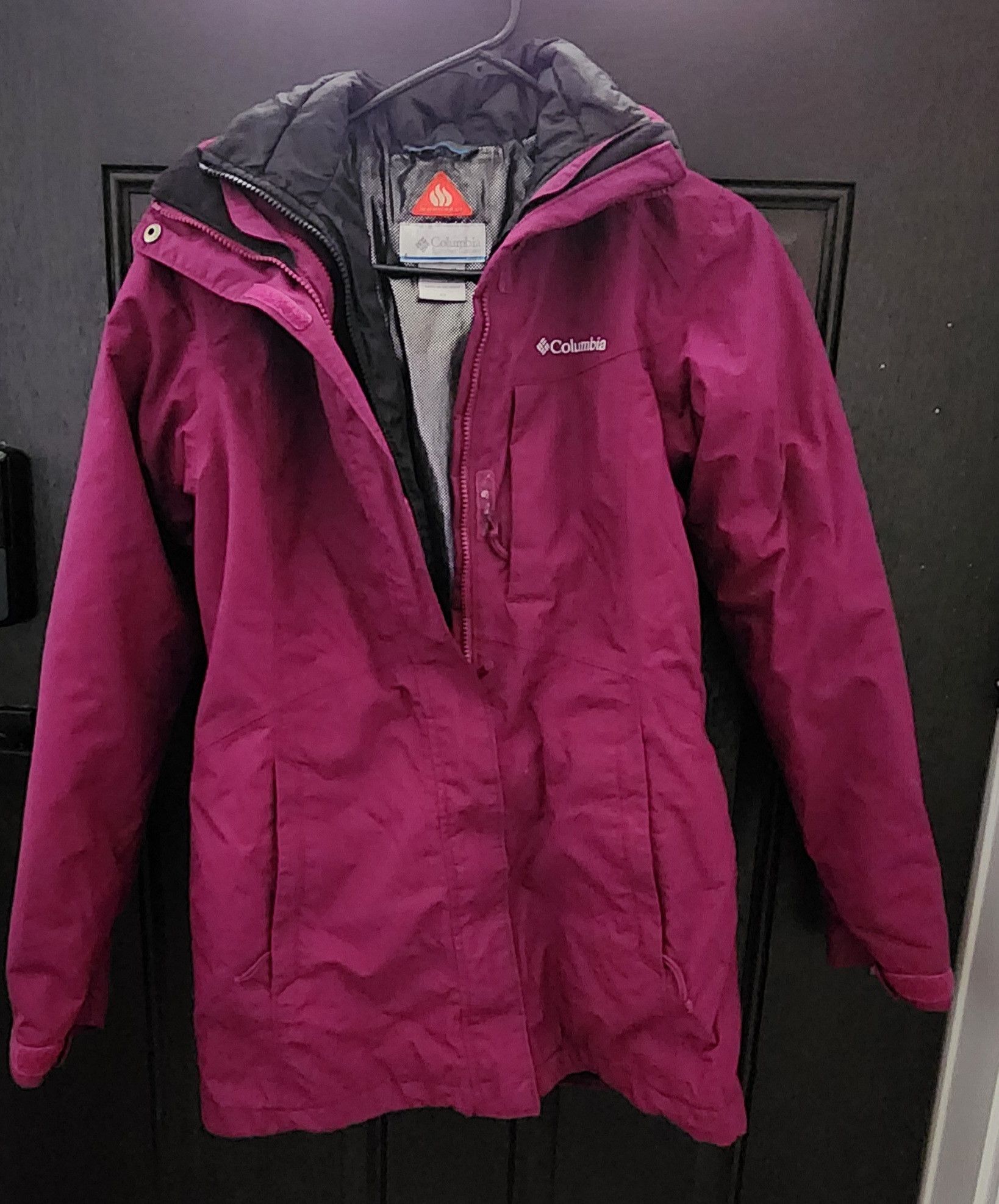 image of Columbia Interchange Omniheat 3-In-1 Berry Jacket Size Xs, Women's