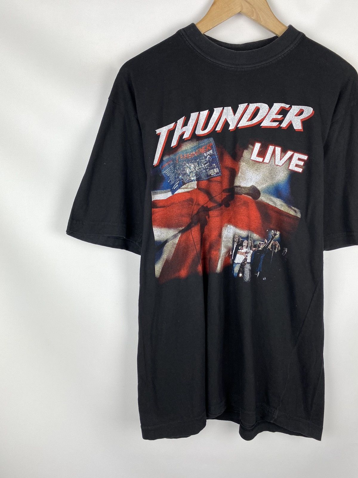 Band Tees Thunder Live vintage band heavy metal rock tour 1998 t shirt Size US XL / EU 56 / 4 - 2 Thumbnail