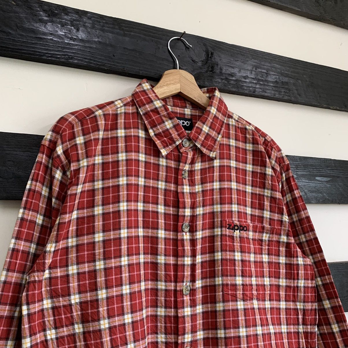 Flannel × Vintage × Zippo Vintage Zippo Flannel Button Up Shirt Size US L / EU 52-54 / 3 - 3 Thumbnail