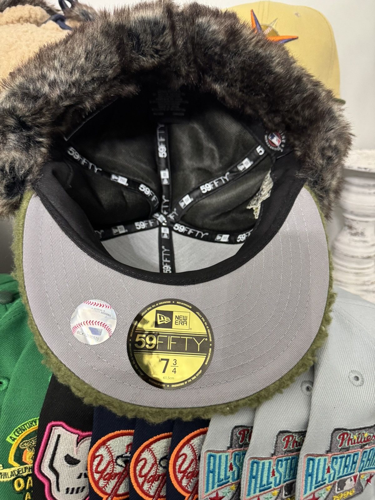 Hat Club × MyFitteds × New Era Myfitteds New York Yankees Sherpa dog ear 1999 Size ONE SIZE - 6 Thumbnail