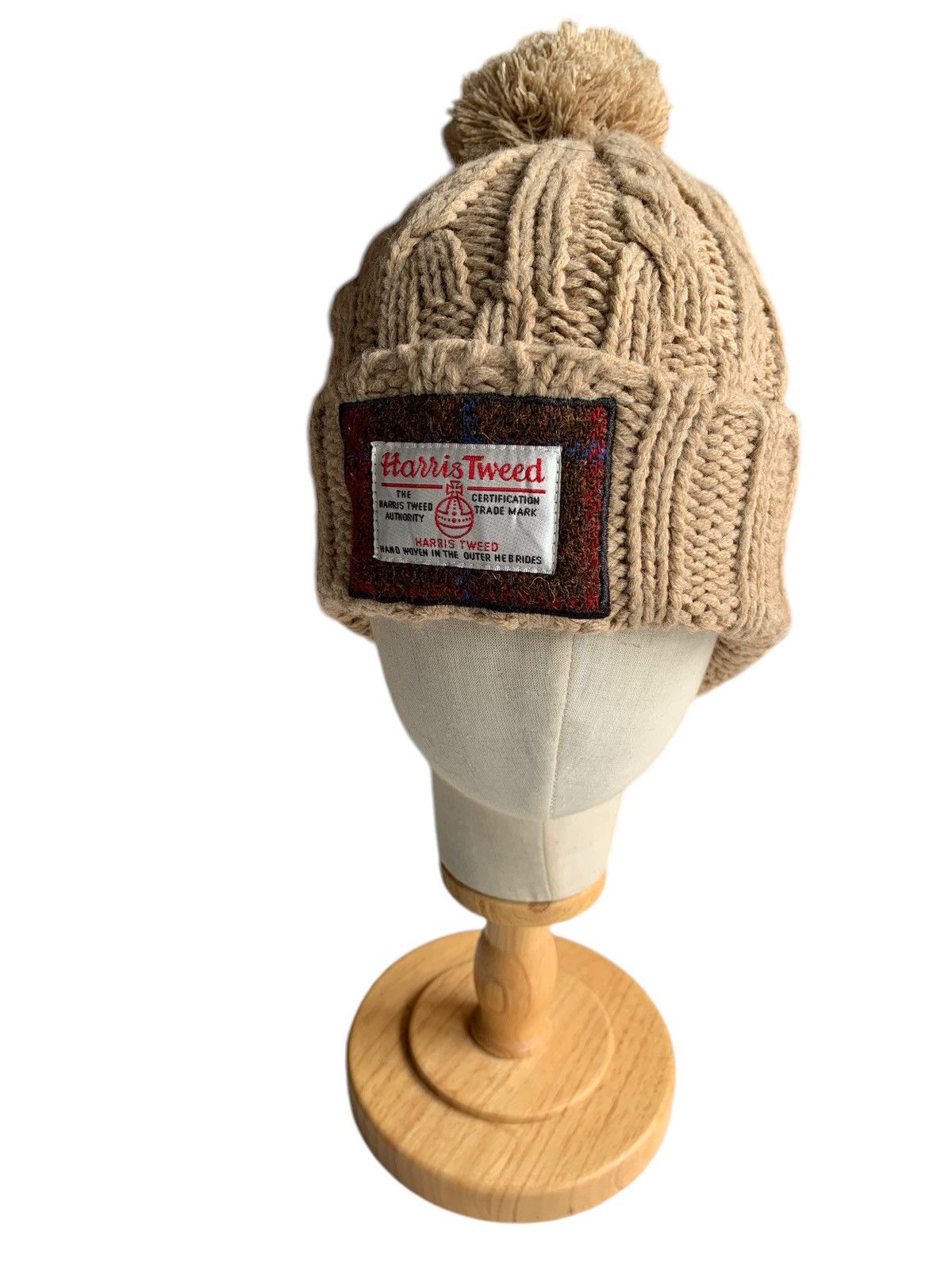 Japanese Brand × Kapital × Vintage Knitted Crochet Harris Tweed Winter Sessions Beanie Hats Size ONE SIZE - 3 Thumbnail