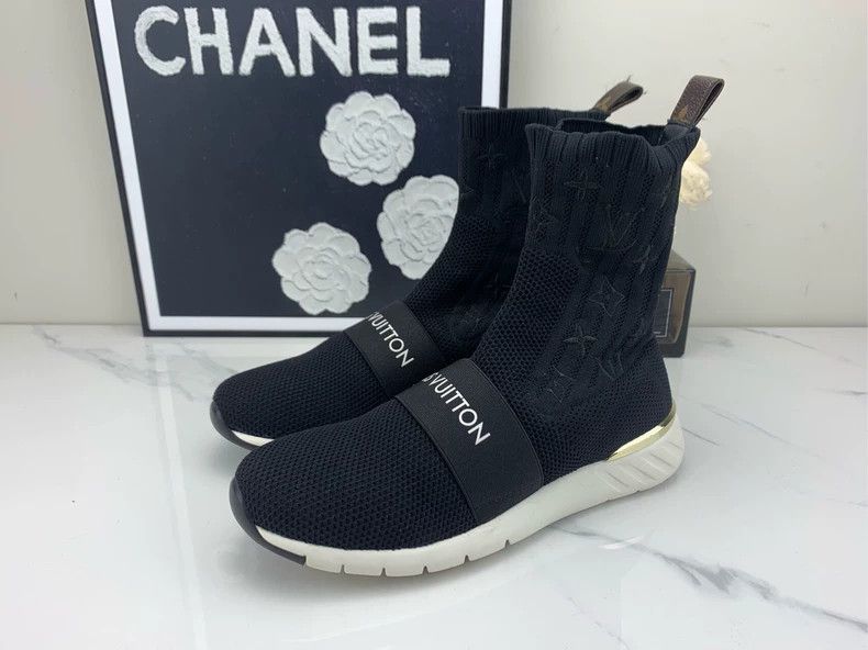 Louis Vuitton Louis Vuitton Aftergame Black Sneakers - dmc Size US 5 / EU 37 - 1 Thumbnail