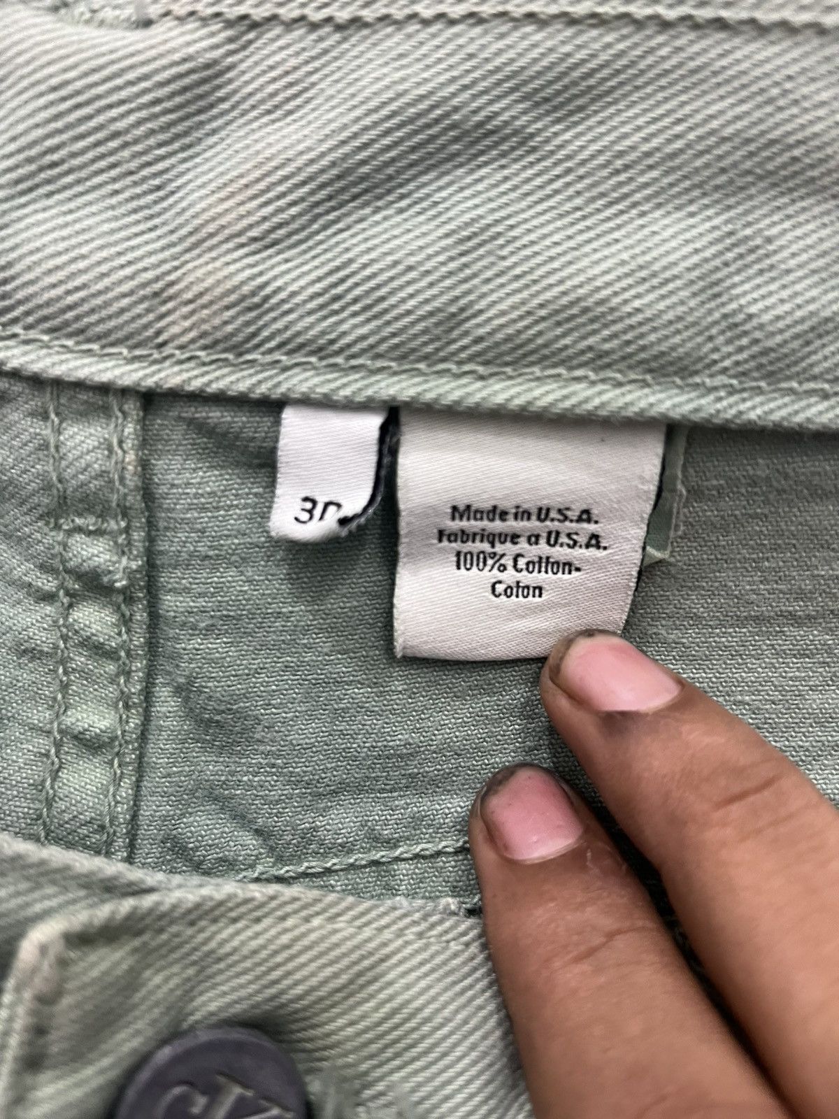 Calvin Klein Vintage 90s Calvin Klein Out Baggy Fit Denim Jeans Green Size US 30 / EU 46 - 6 Thumbnail