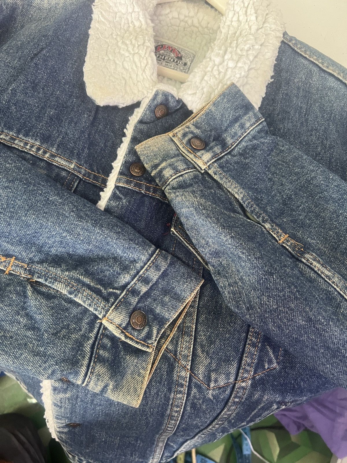 Levi's × Levi's Vintage Clothing Vintage levis Denim Sherpa Jacket Size US M / EU 48-50 / 2 - 3 Thumbnail