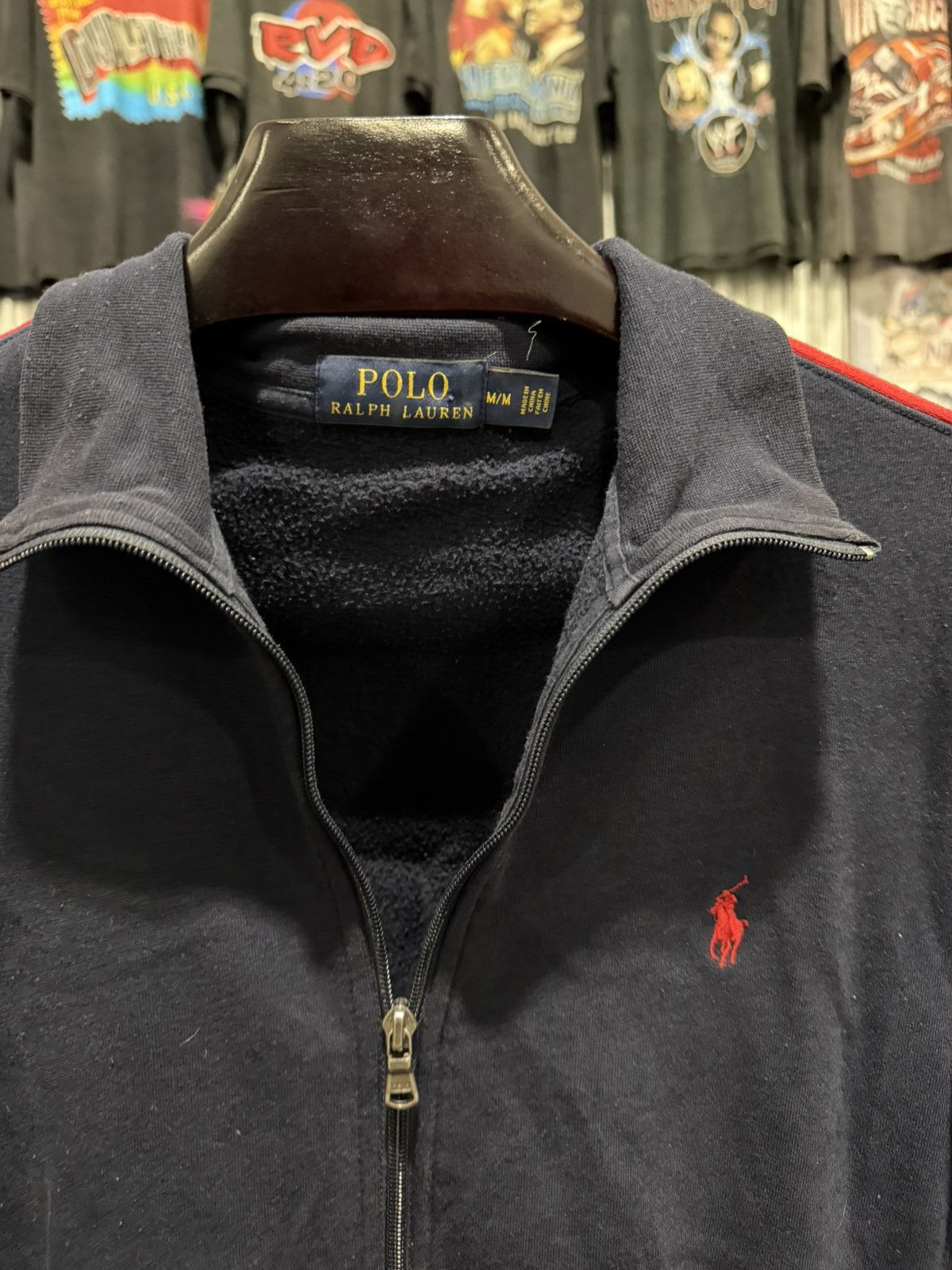 Polo Ralph Lauren Navy Polo Ralph Lauren Zip Up Jacket Medium Size US M / EU 48-50 / 2 - 2 Thumbnail