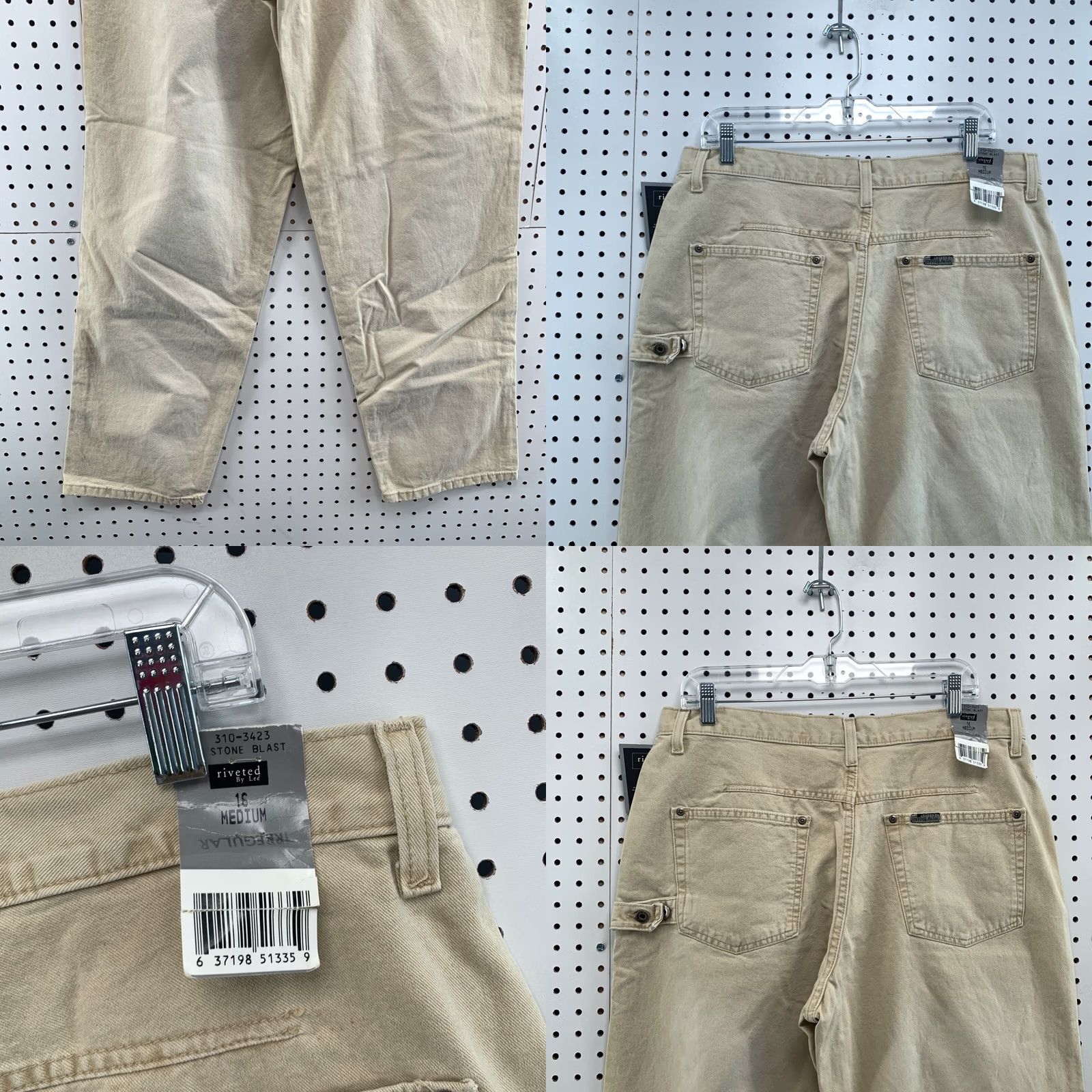 Lee VINTAGE Lee Jeans Womens Size 16 36 X 30" Stone Washed Medium rise Riveted By NEW NWT Size 38" / US 16 / IT 52 - 11 Thumbnail