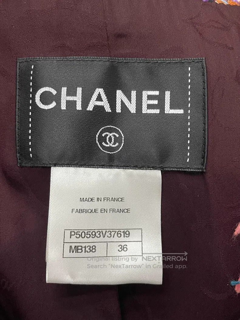 Chanel Chanel Colourful woven tassel gem buckle mid-sleeved dress Size XS / US 0-2 / IT 36-38 - 4 Thumbnail