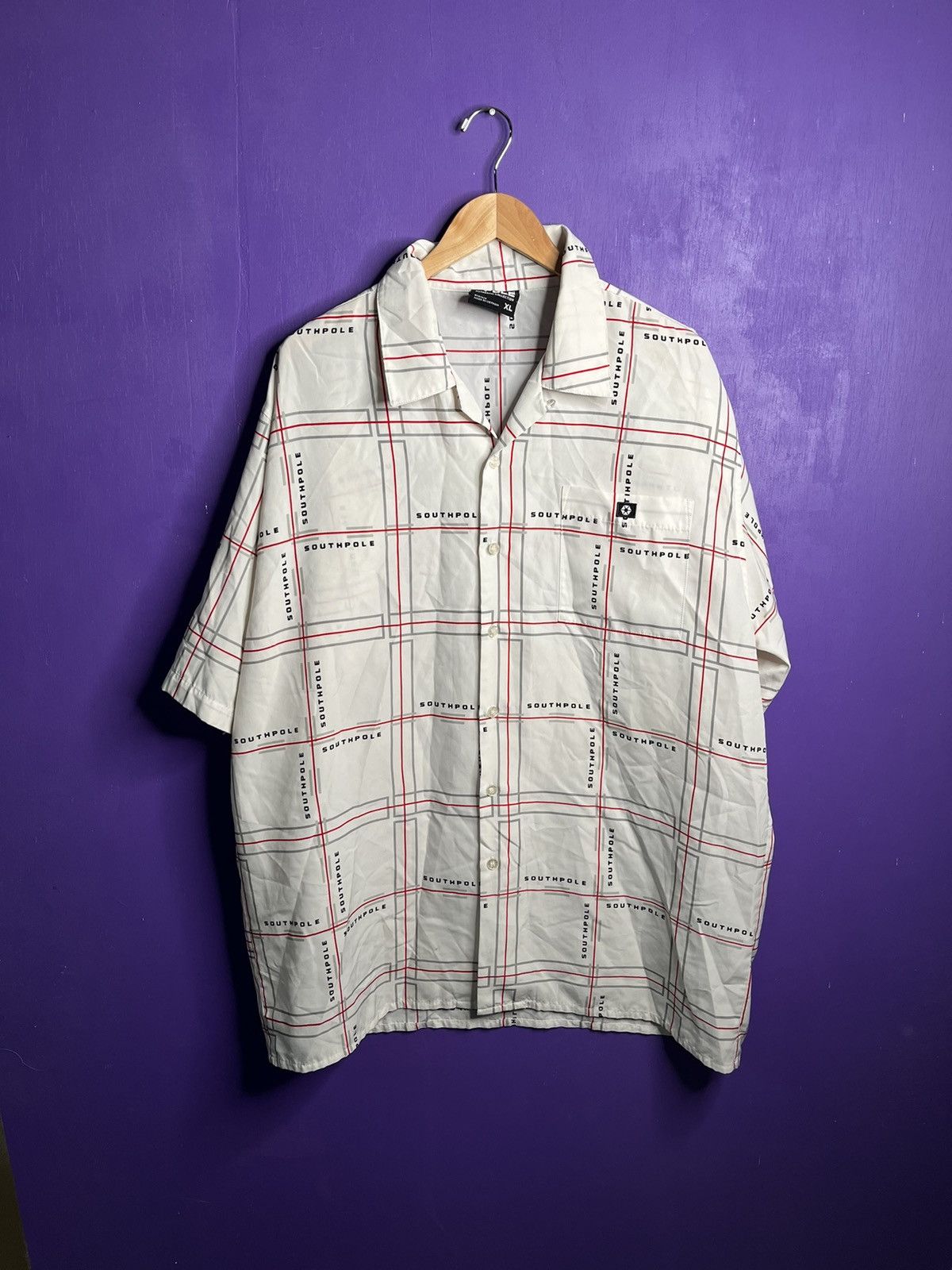 Southpole × Vintage Vintage Y2K Southpole stripes logo pocket shirt Size US XL / EU 56 / 4 - 1 Thumbnail