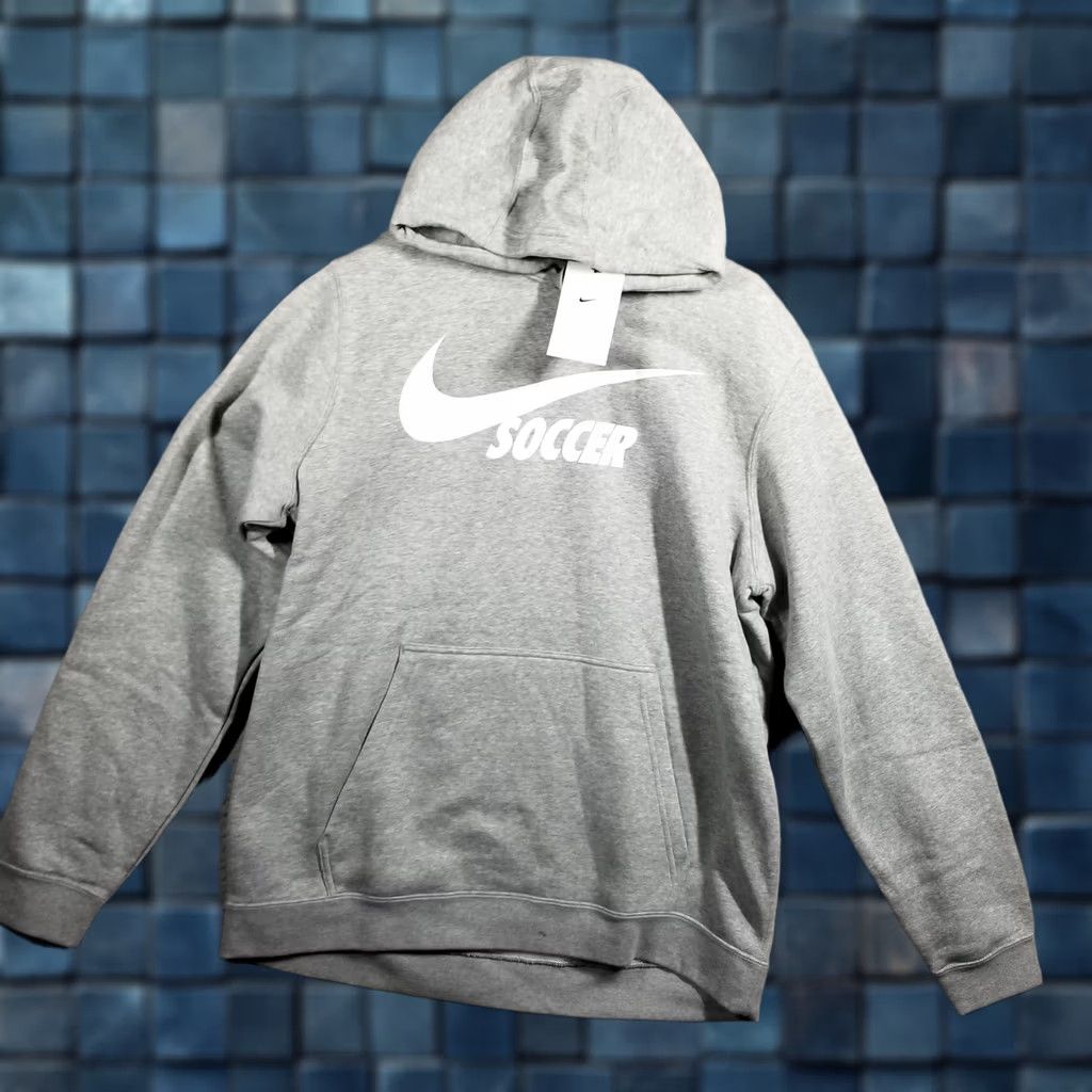 Nike Nike Hoodie Men Pullover Graphic Logo Hooded Sweatshirt L Gray Size US L / EU 52-54 / 3 - 1 Thumbnail