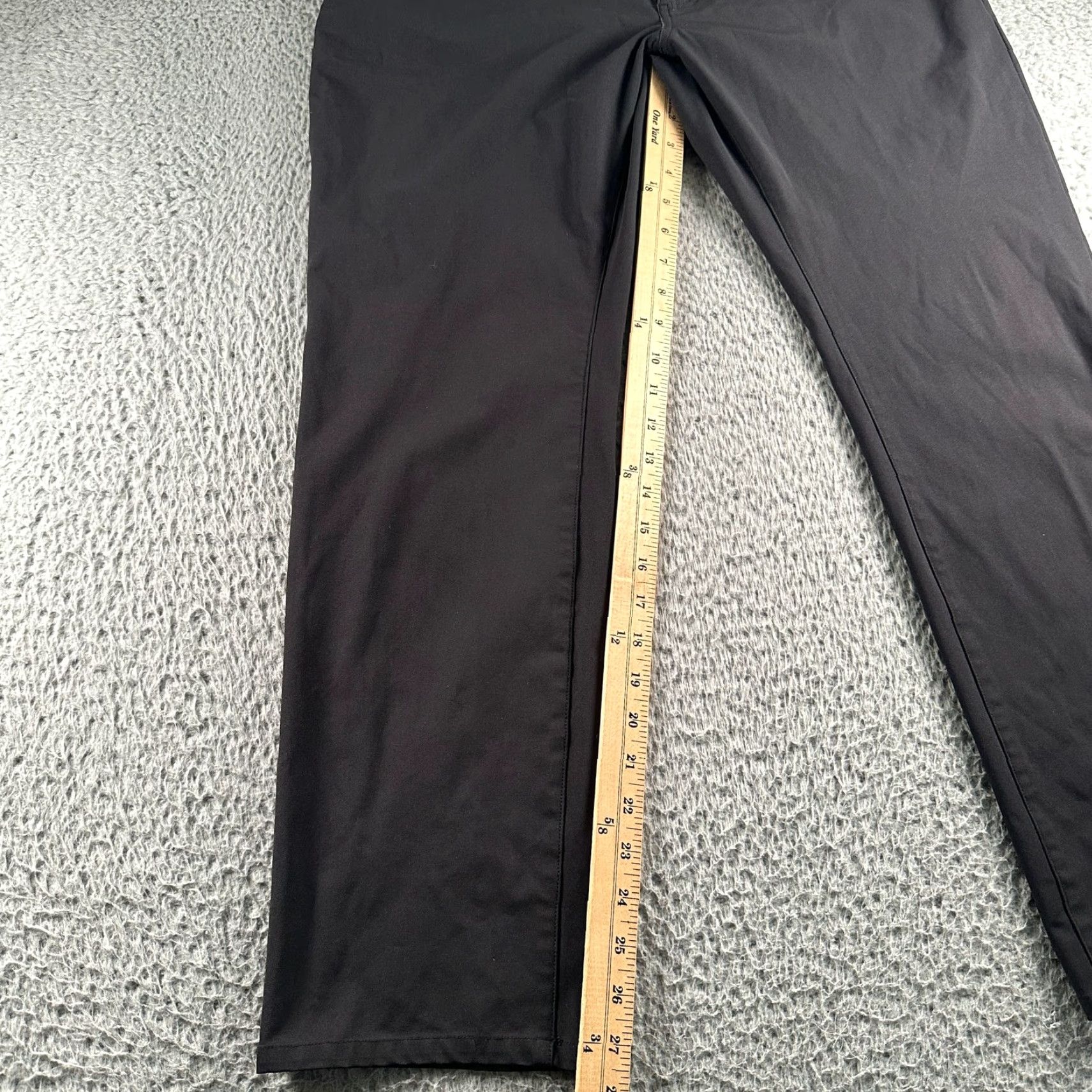G/FORE G/FORE Pants Mens 36x30 Black Performance Stretch Golf Straight Leg Casual Men Regular Solid Front Flat Front Logo Accents Vintage No Size US 36 / EU 52 - 7 Thumbnail