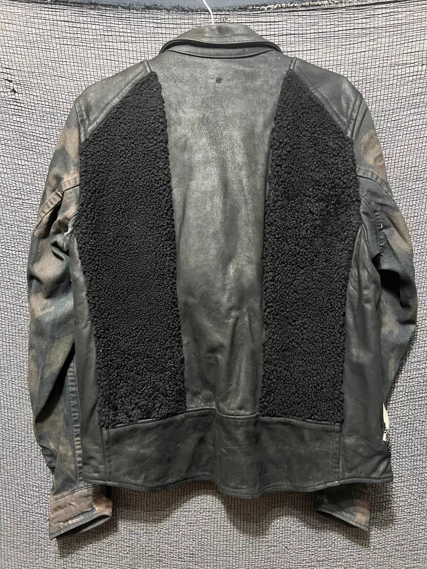 SIVA siva dark avant-garde fur patchwork jacket. Size US L / EU 52-54 / 3 - 3 Thumbnail