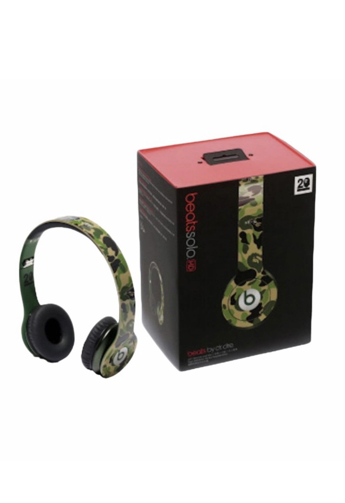 Bape BAPE X Beats By Dre ABC Camo NW20 Beats Solo Headphones Size ONE SIZE - 2 Thumbnail