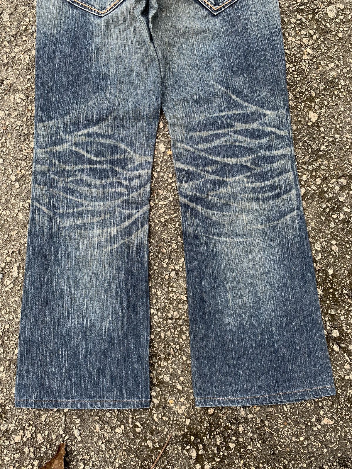 Japanese Brand FLARE💥 EDWIN XV NAVAJO PUNK STYLE MUDMAX WASHED DENIM☠️🎌 Size US 32 / EU 48 - 9 Thumbnail