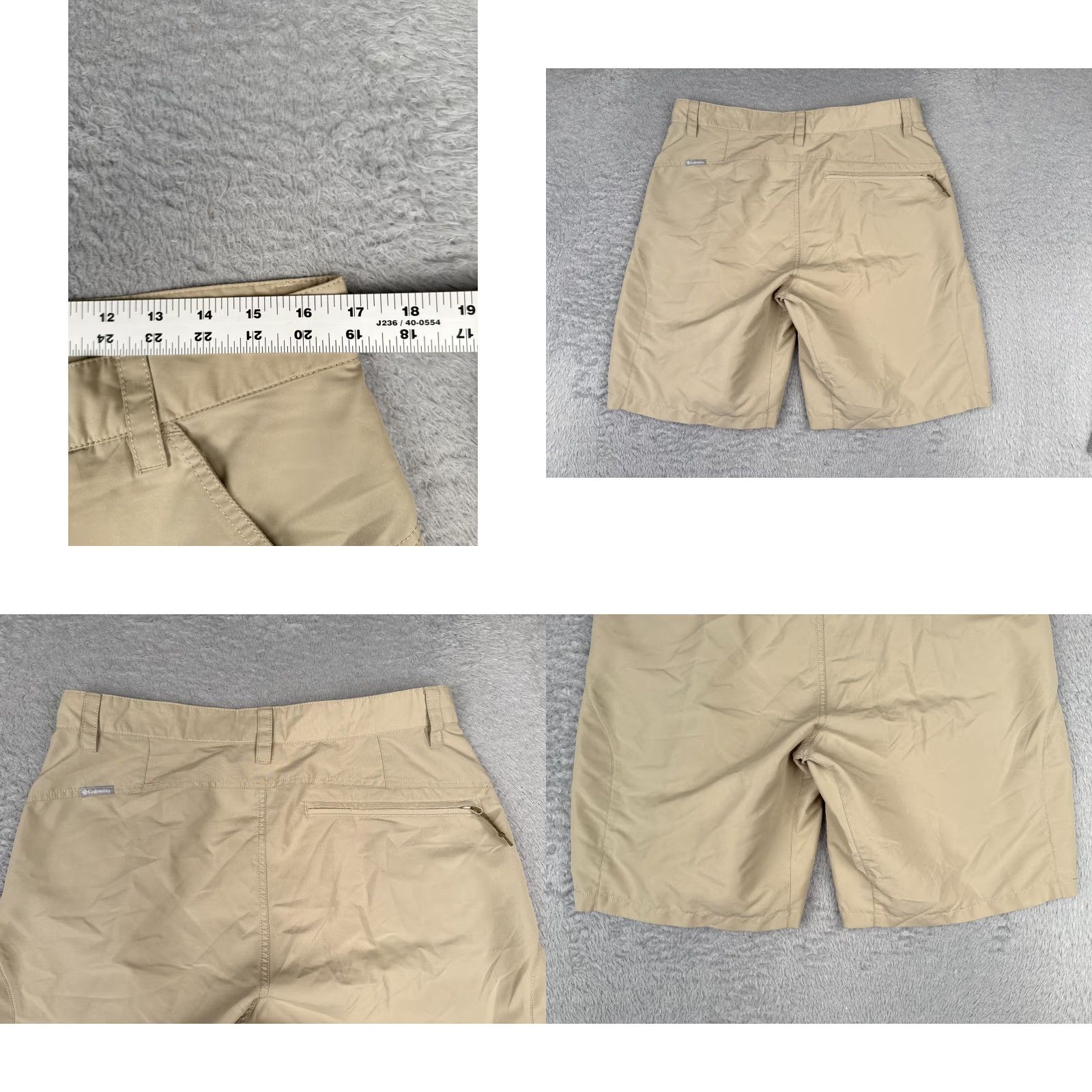 Vintage Columbia Men Shorts 34 Beige 100% Polyester Stretch Regular Fit Golf 34x10 Size US 34 / EU 50 - 9 Thumbnail