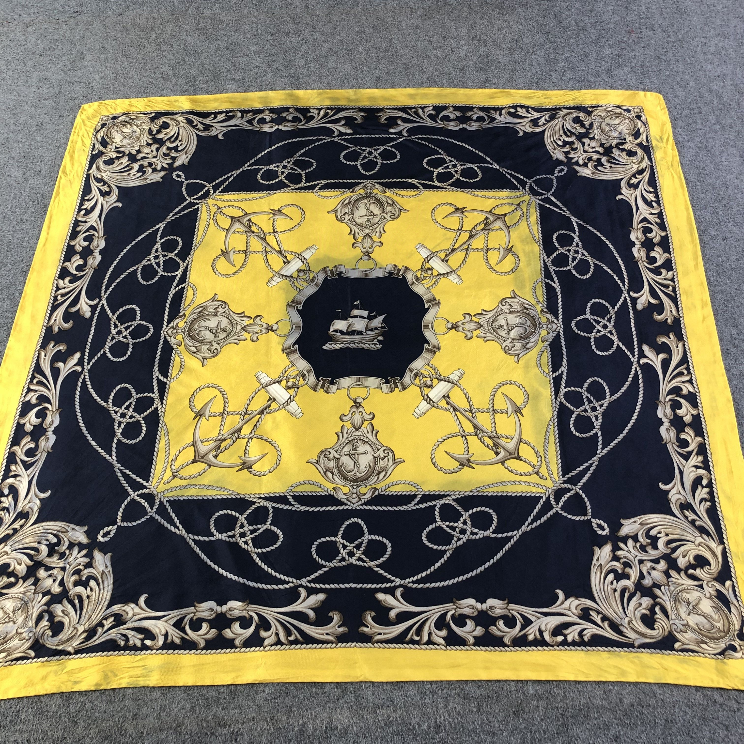 Japanese Brand Vintage Art of Silk Luxury Silk Scarf M569 Size ONE SIZE - 1 Thumbnail