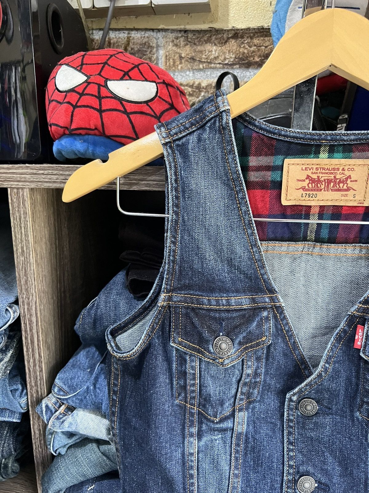 Levi's 🔥Levis L7920 Denim Vest Size XXS / US 00 / IT 34 - 3 Thumbnail