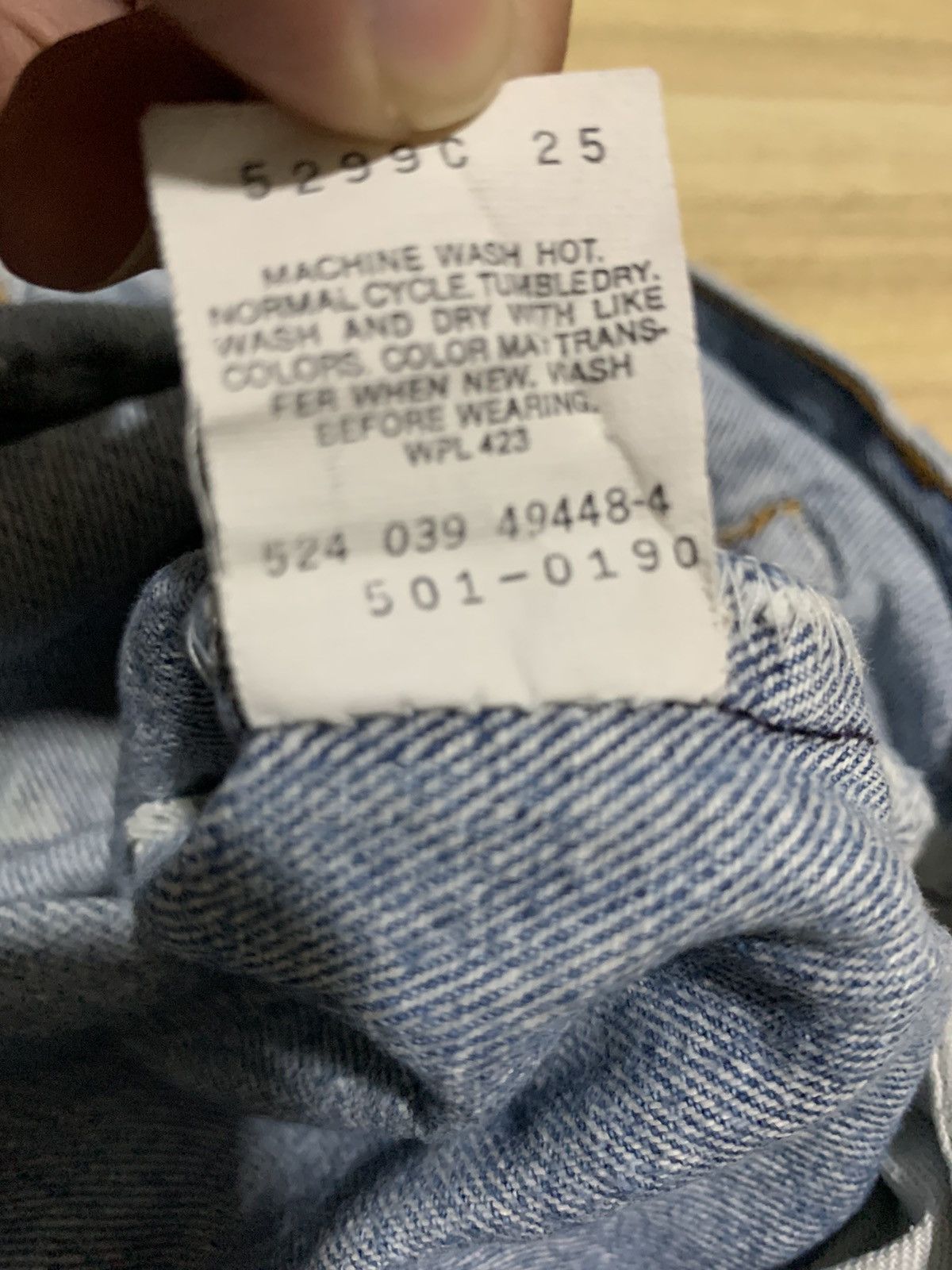 Levi's × Vintage Vintage Levis 501 usa distressed jeans Size US 31 - 8 Thumbnail