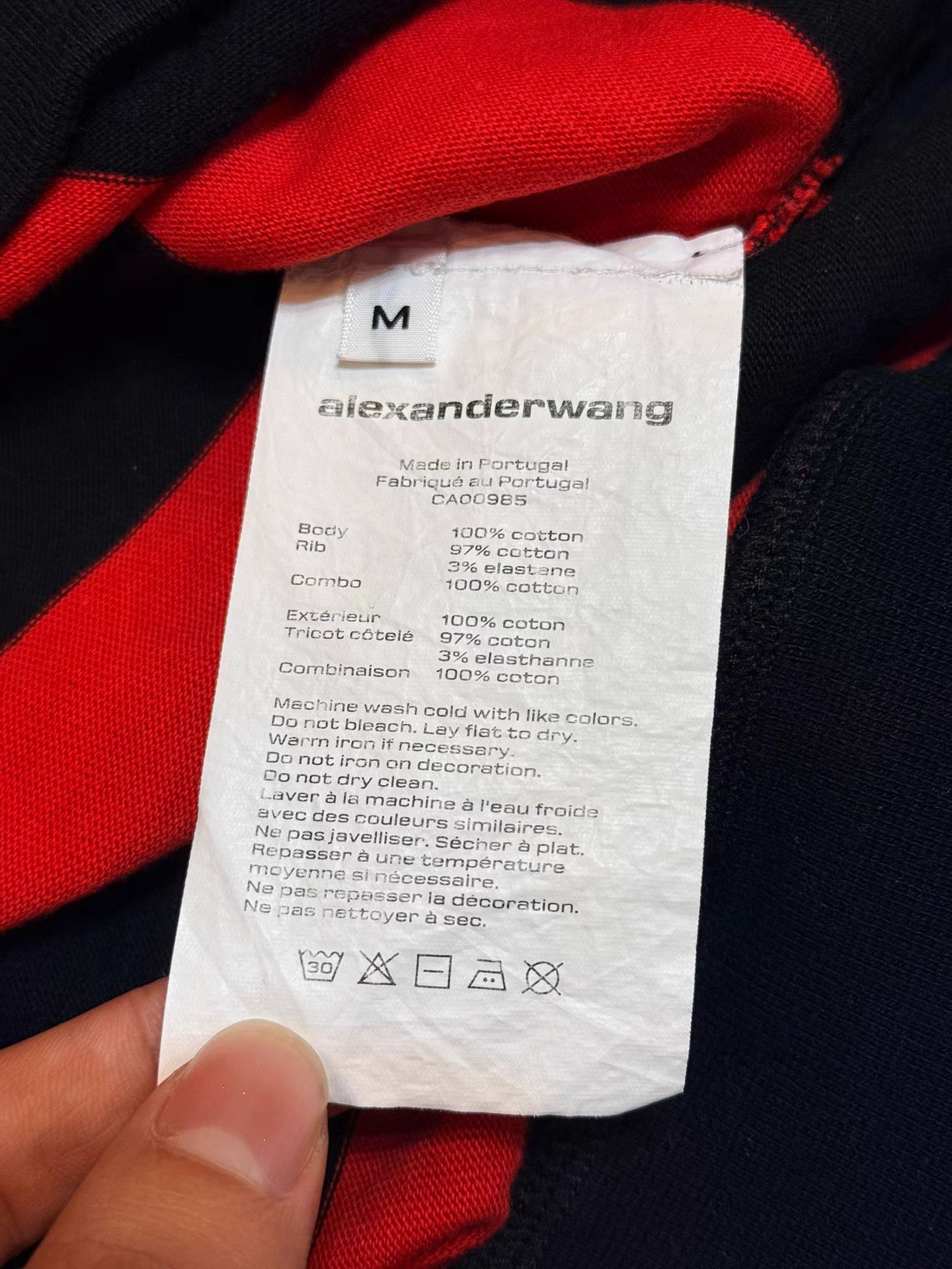 Alexander Wang Alexander Wang Striped Polo Sweatshirt K3 Size US M / EU 48-50 / 2 - 4 Thumbnail
