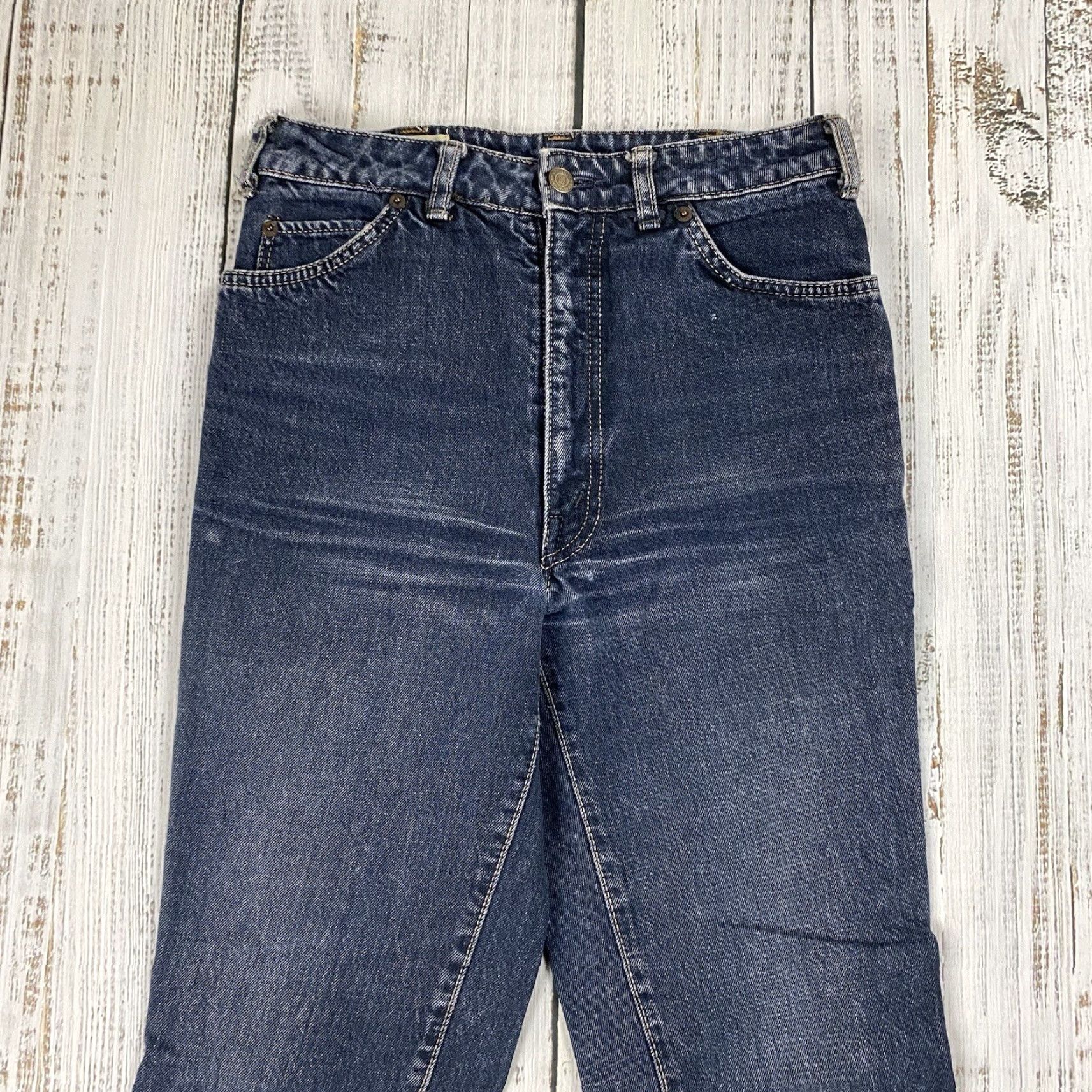 Big John VINTAGE Big John Jeans Slim 30 Regular 30x33 Deep Indigo Japanese Indigo Denim Mens Jeans 90s-98s Theme Japanese Indigo Denim Slim Men Size US 30 / EU 46 - 2 Thumbnail