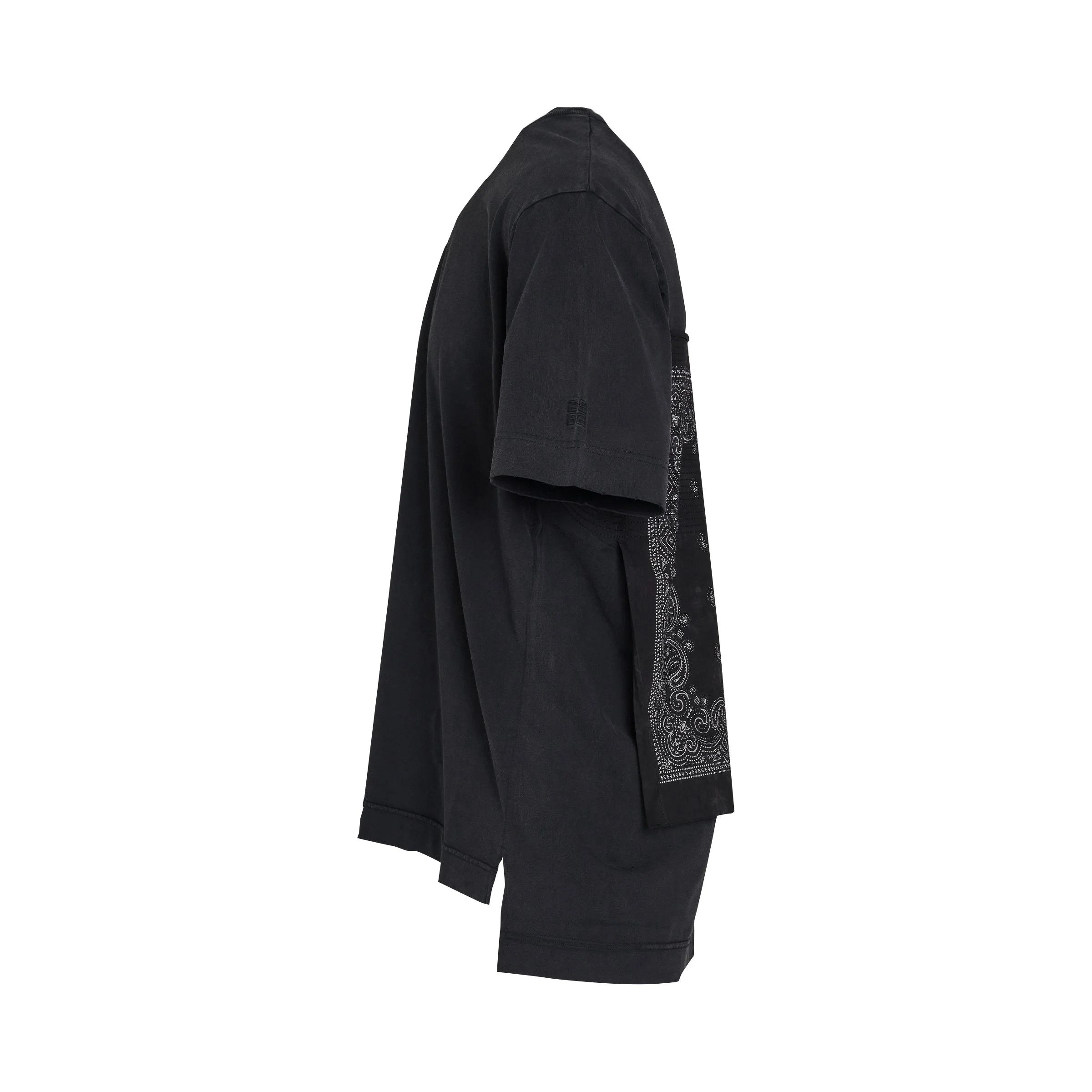 Givenchy o1mris0824 Washed T-Shirt in Black Size US M / EU 48-50 / 2 - 2 Thumbnail