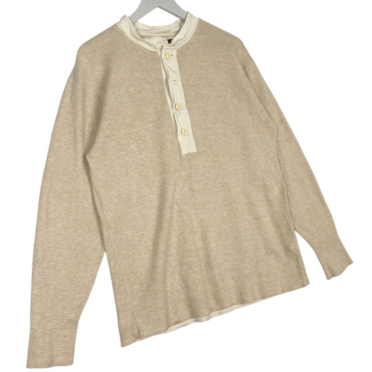 Other Vintage Surf Family Half Button Beige Pullover Jumper Size M Size US M / EU 48-50 / 2 - 3 Thumbnail