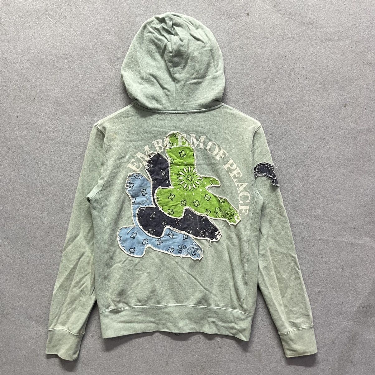 Beams Japan Beams Graphic Zip-Up Hoodie (Mint Green) Size US S / EU 44-46 / 1 - 9 Thumbnail