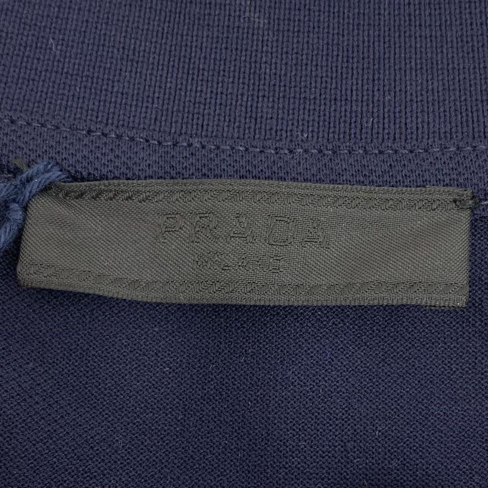 Prada Prada Cotton Polo Shirt Navy (M) Size US M / EU 48-50 / 2 - 5 Thumbnail