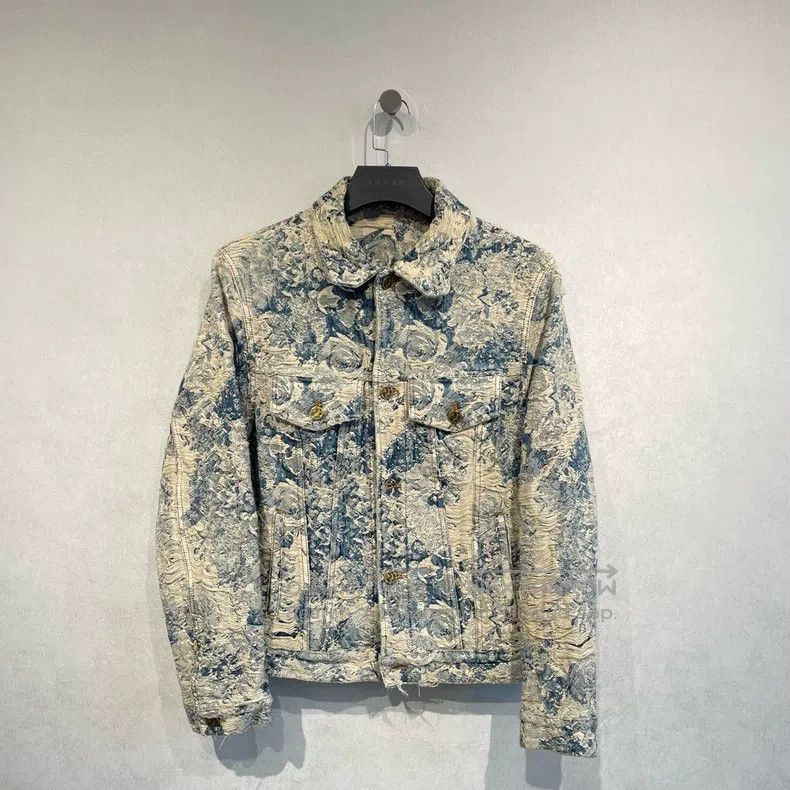 Louis Vuitton Louis Vuitton Old Denim Jacket Made with Flowers jacket Size US S / EU 44-46 / 1 - 1 Thumbnail