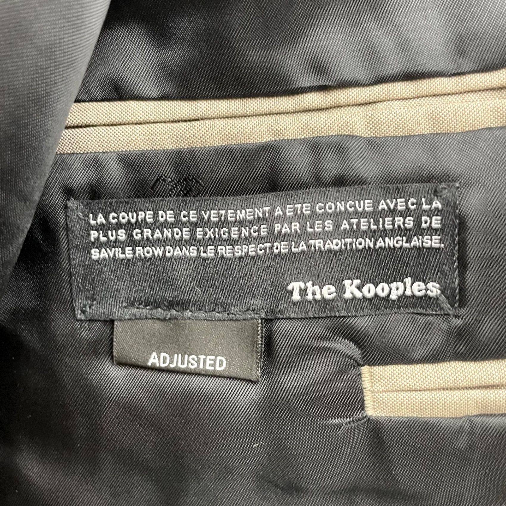 The Kooples The Kooples Men’s Suit 2-Button Beige Wool 100% 36S Regular Jacket 36 Short Pants 30x32 Vintage No Mens Size 36R - 6 Thumbnail