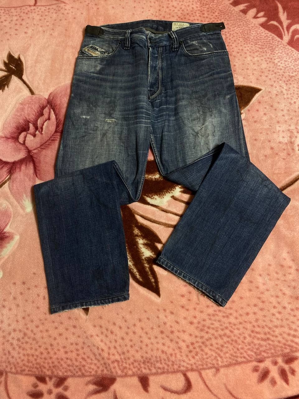 Diesel Vintage 90s Y2K Distressed Diesel Leanty Jeans baggy pants Size US 34 / EU 50 - 9 Thumbnail