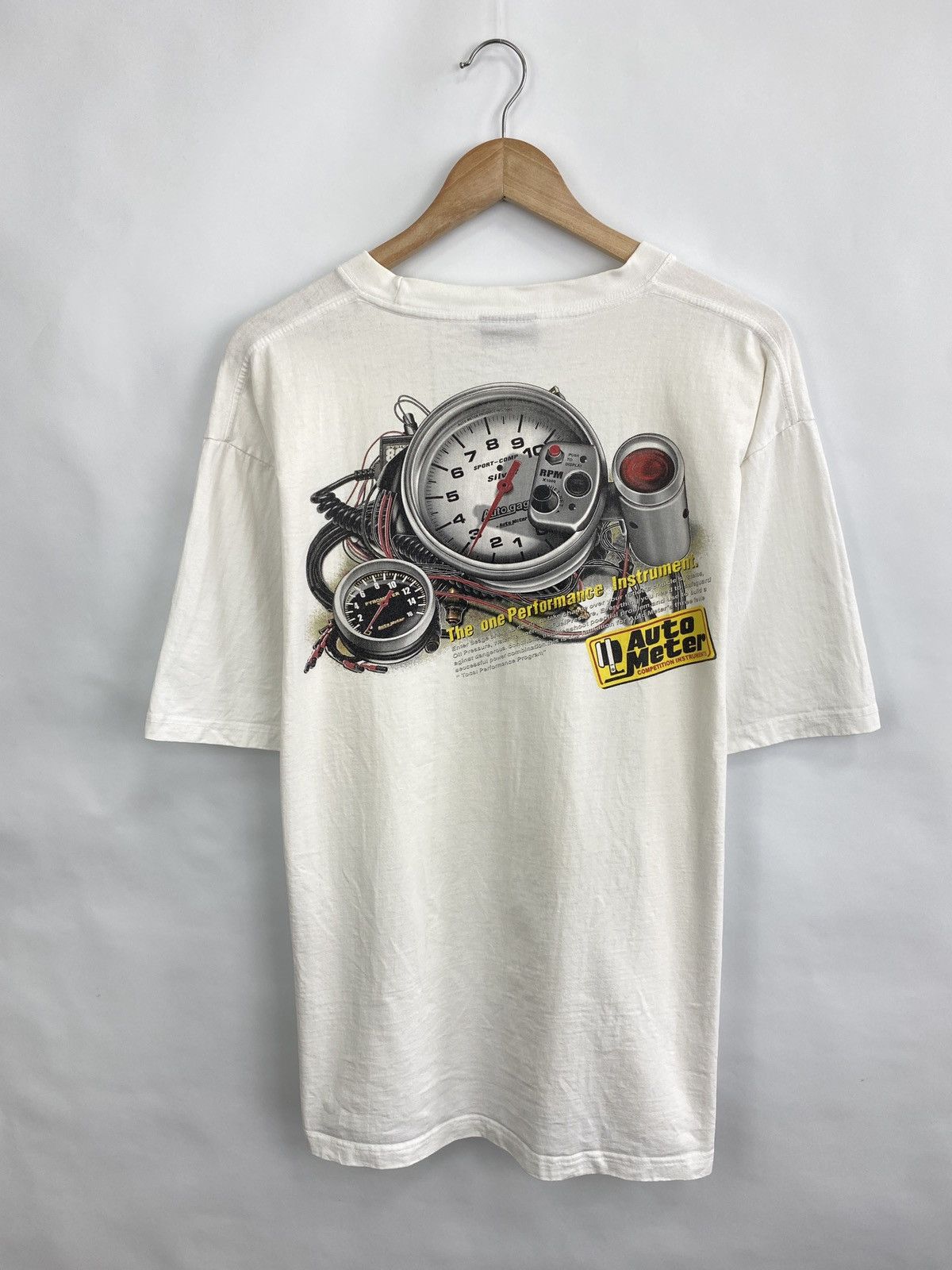 NASCAR × Vintage Y2K 2010 Auto Meter Vintage rare retro t-shirt hype Y2K Size US XL / EU 56 / 4 - 3 Thumbnail