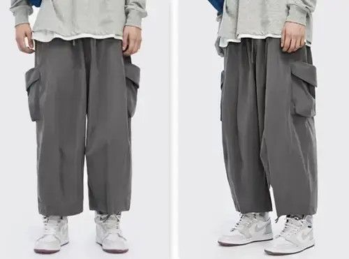 Japanese Brand 20SS Indigo Union Japan Grey Big Pocket Worker Pants Size US 32 / EU 48 - 4 Thumbnail