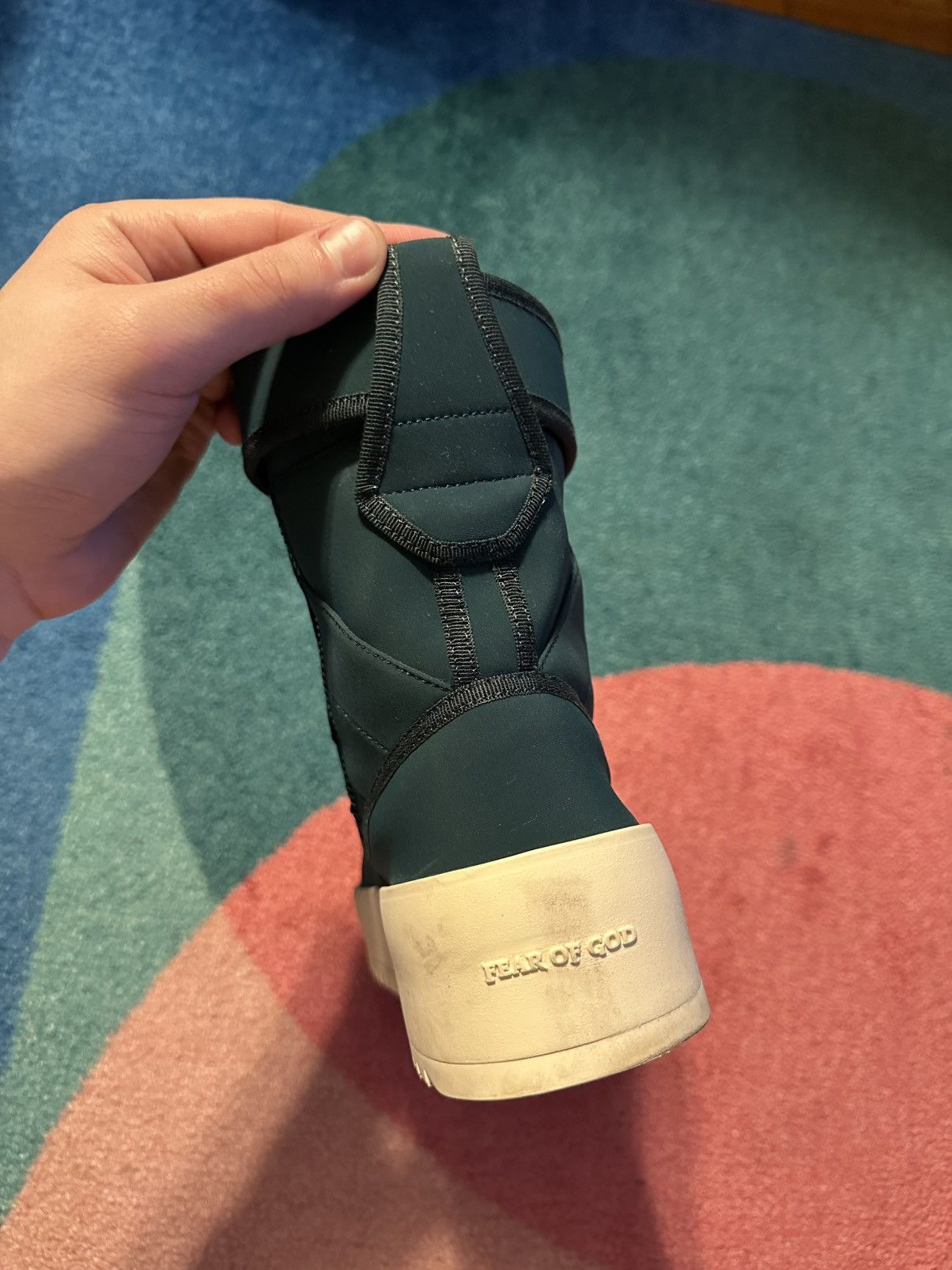 Fear of God Fear of God Military Sneaker Green Nylon Size 44 Size US 11 / EU 44 - 7 Thumbnail