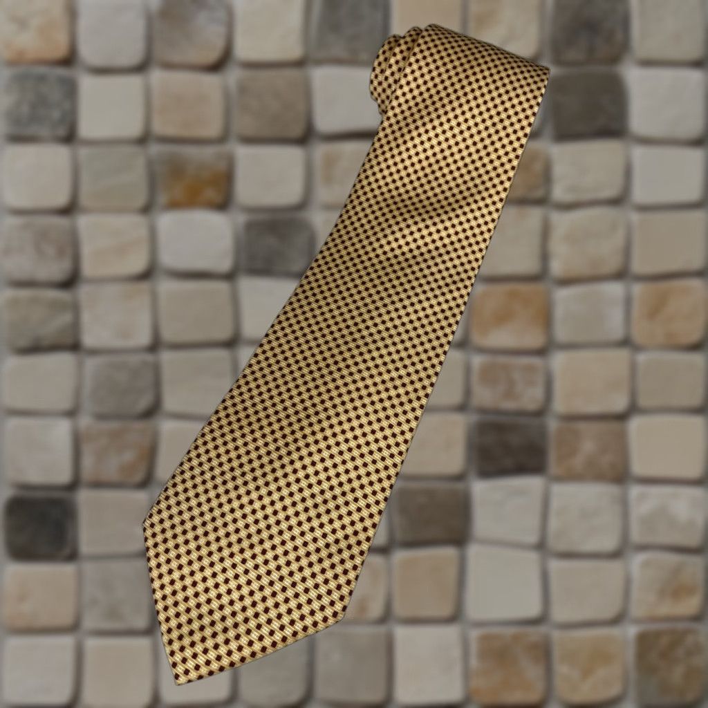 Brooks Brothers BROOKS BROTHERS Makers Silk Tie Plaid Check Made in USA Men’s Silk Tie Short 56" Wide 3.75" Yellow Adult Mens Size ONE SIZE - 1 Thumbnail